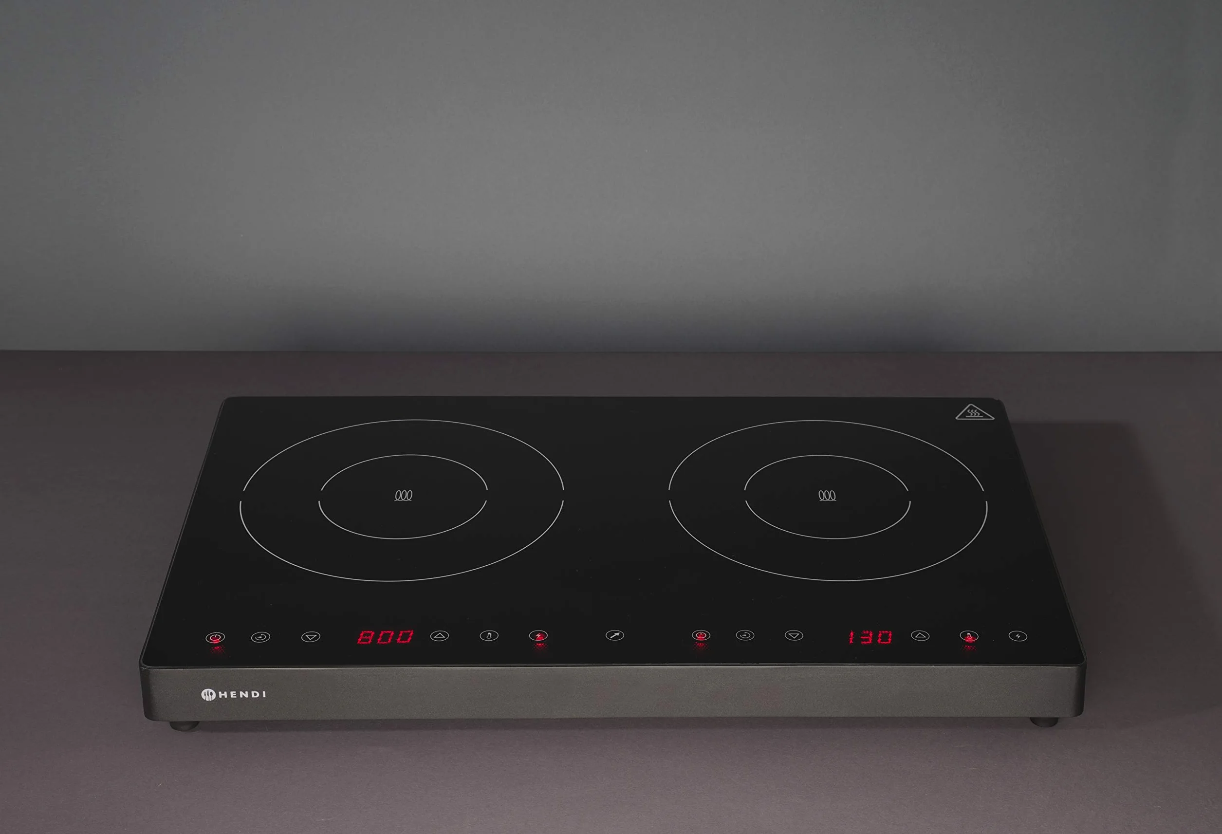 HENDI Kuchenka indukcyjna podwójna Black Line 2000W+ 1500W