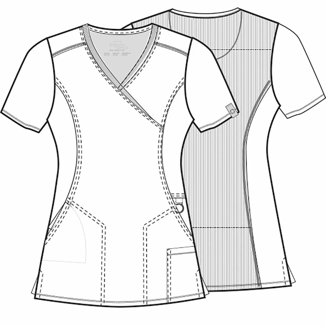 Cherokee Damski Scrub-Top Infinity z kieszeniami