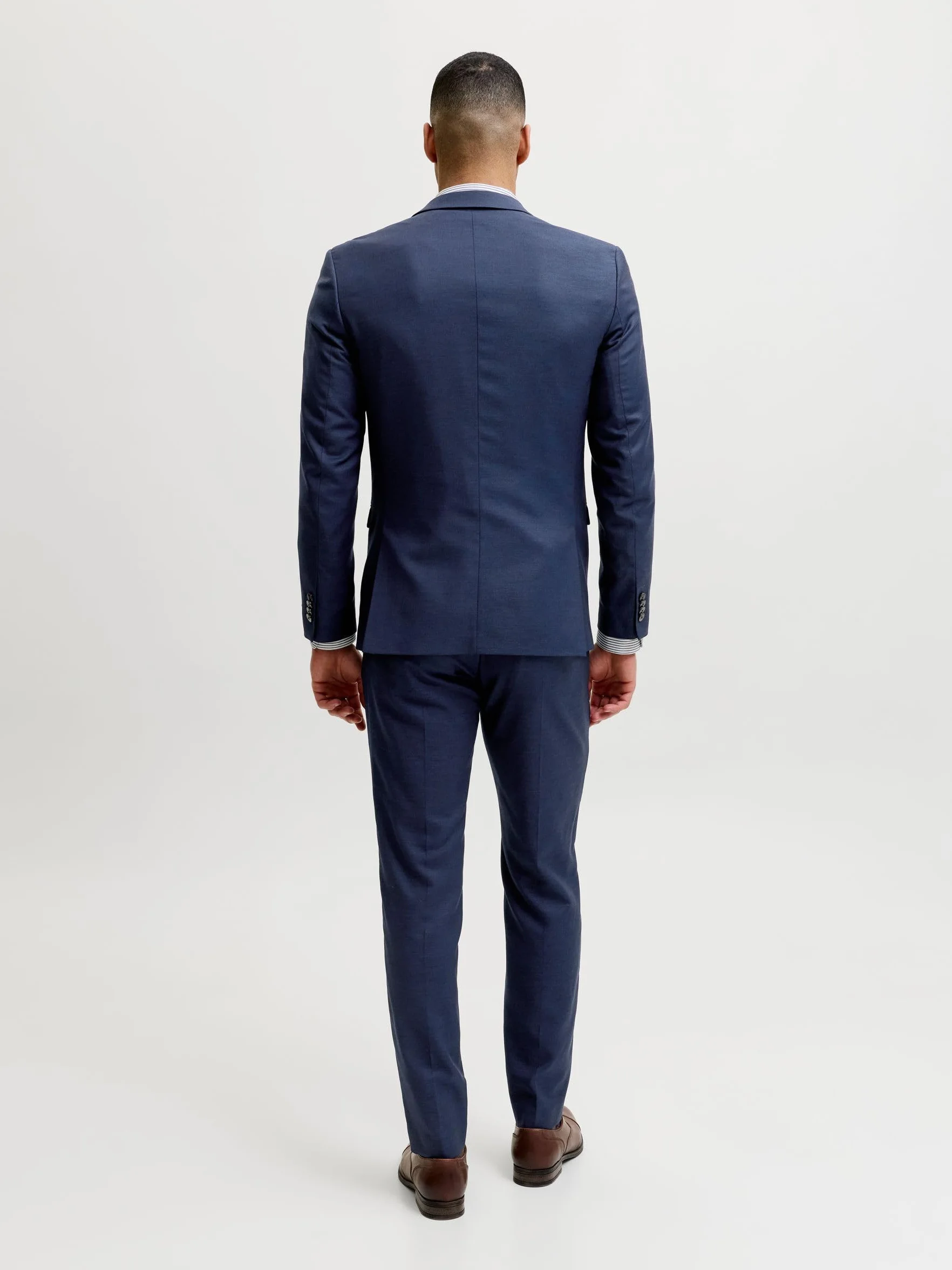 JACK & JONES Męska kurtka Jprsolaris Blazer Noos, Niebieski (ciemny granatowy, granatowy, 48