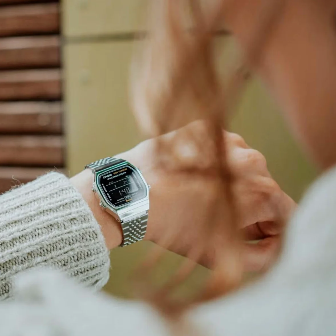 Casio Zegarek do sukienki ABL-100WE-1BEF, bransoletka
