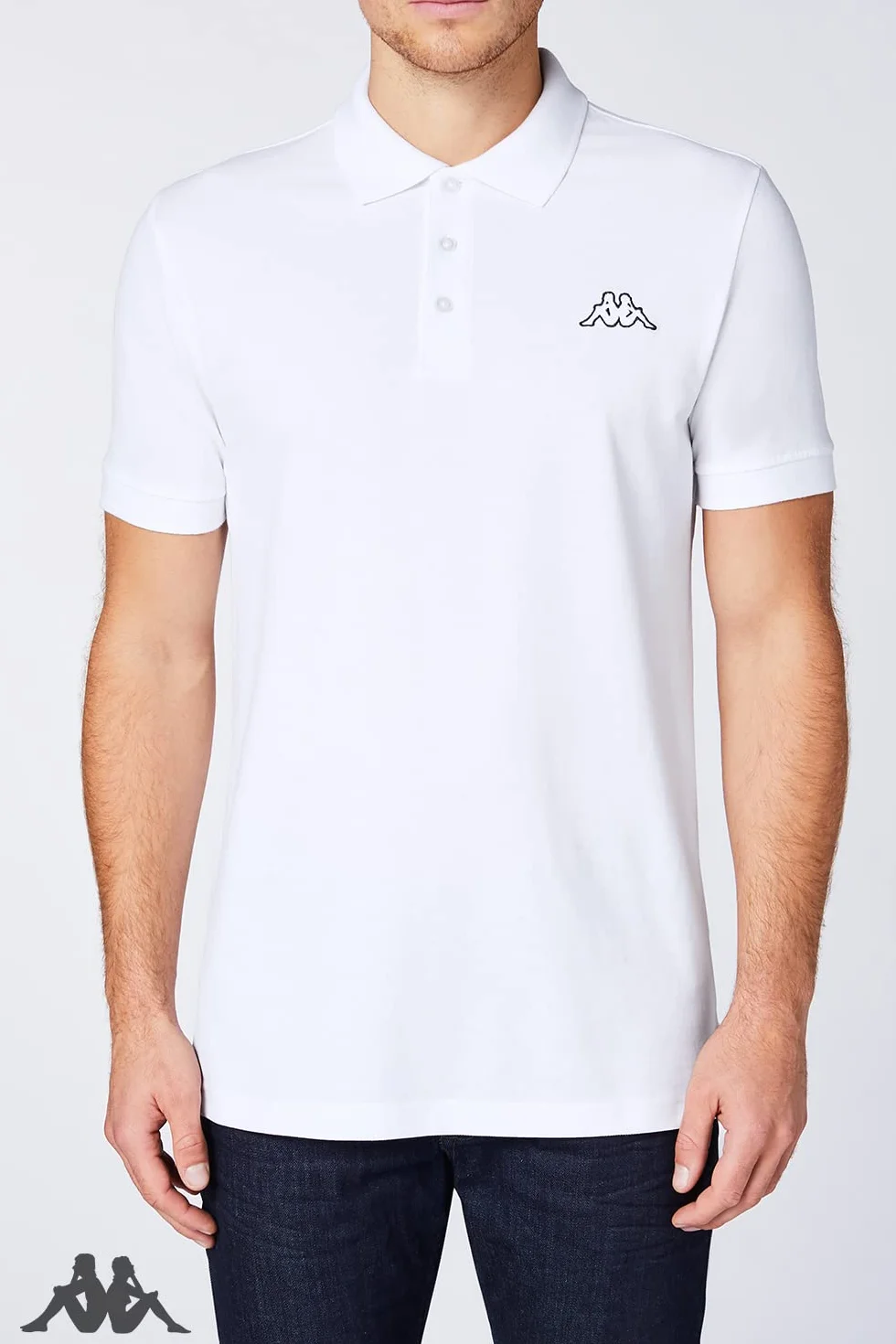 Kappa Męska koszulka polo Venist w opakowaniu 2 szt. w rozmiarze M - 5XL | koszulka polo z nadrukiem logo | Basic koszulka polo dla mężczyzn | koszulka polo z krótkim rękawem do uprawiania sportu, na