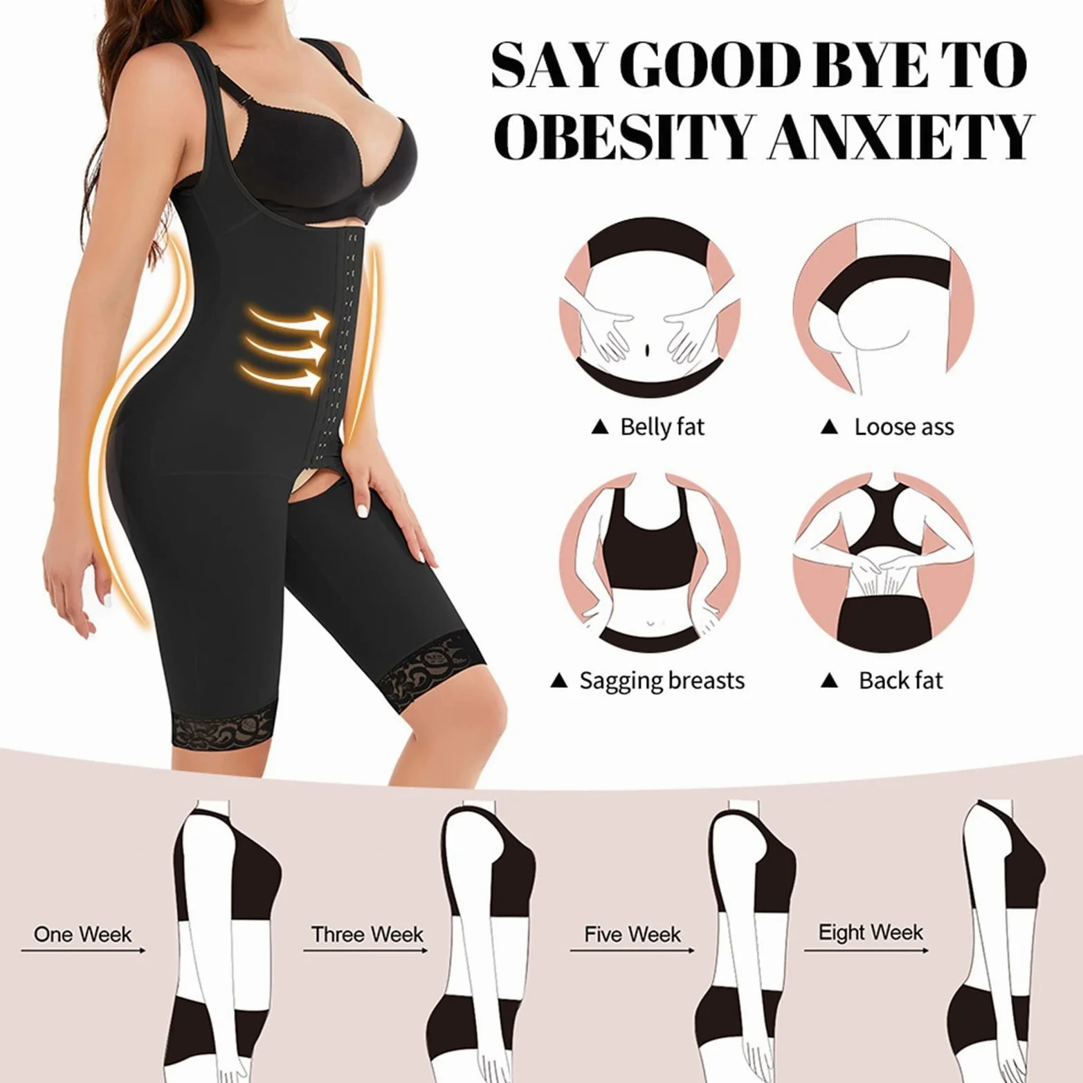 MOCHAMIK Body wyszczuplają dla kobiet Body wyszczuplają brzuch Plus Size dla kobiet