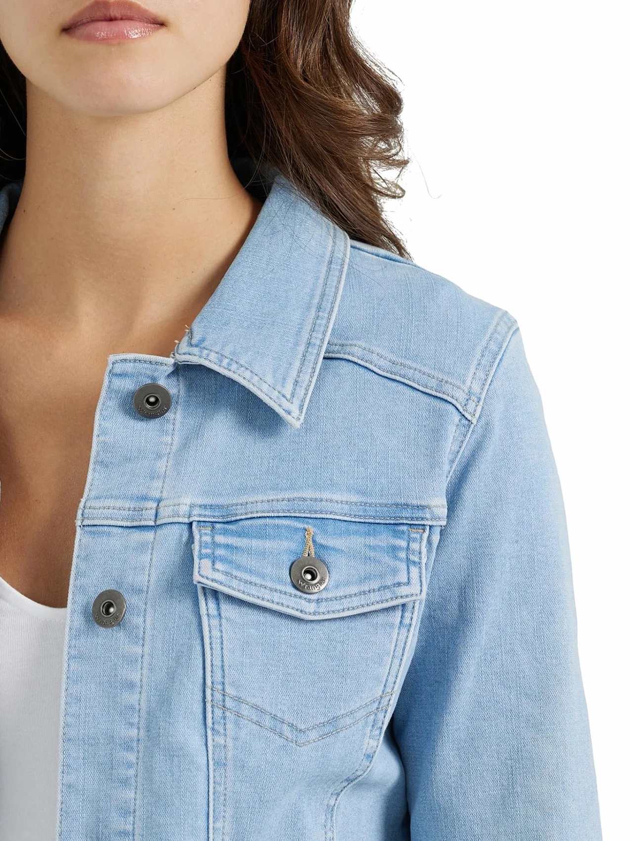 Wrangler Authentics Damska kurtka dżinsowa ze stretchem, M