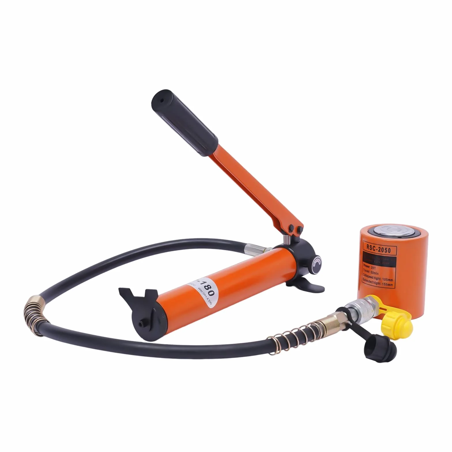 Siłownik hydrauliczny, podnośnik, siłownik hydrauliczny, zestaw do montażu, przenośny podnośnik hydrauliczny 20T 50 mm z ręczną pompą hydrauliczną 70 Mpa 350 CC do naprawy samochodów, ciężarówek