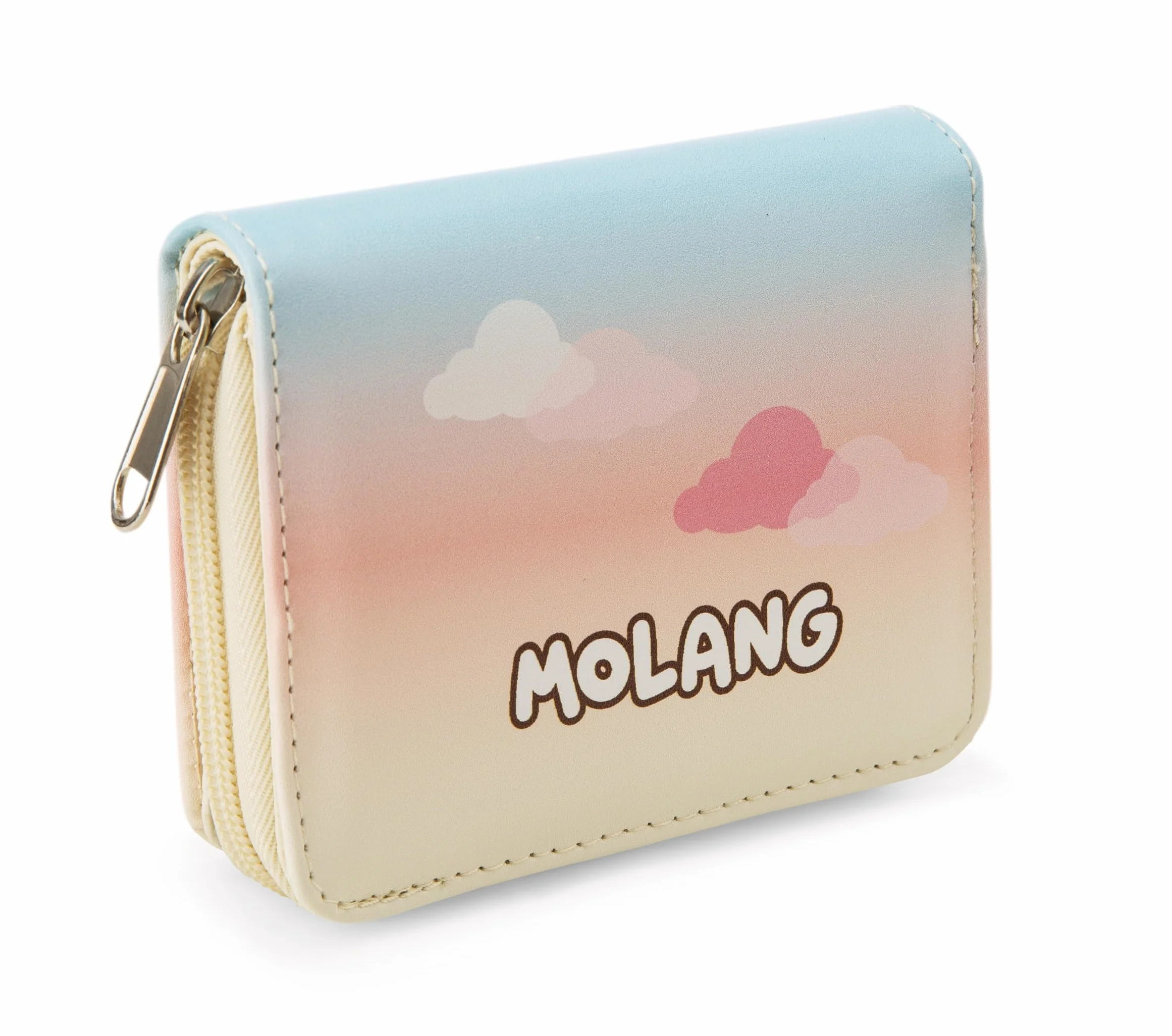 NICI Torebka MOLANG 12×9,5 cm biała portmonetka z zamkiem dla dziewczynek