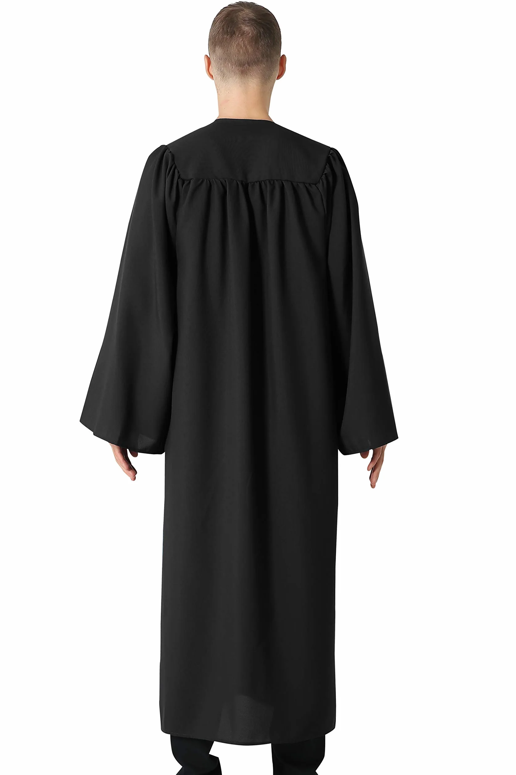 GraduationMall Matowa suknia na zakończenie szkoły, szata chórowa duchowieństwa, dla dorosłych, strój na ukończenie szkoły, na uniwersytet, kawalerski, liceum, kostium sędziego, 12 kolorów