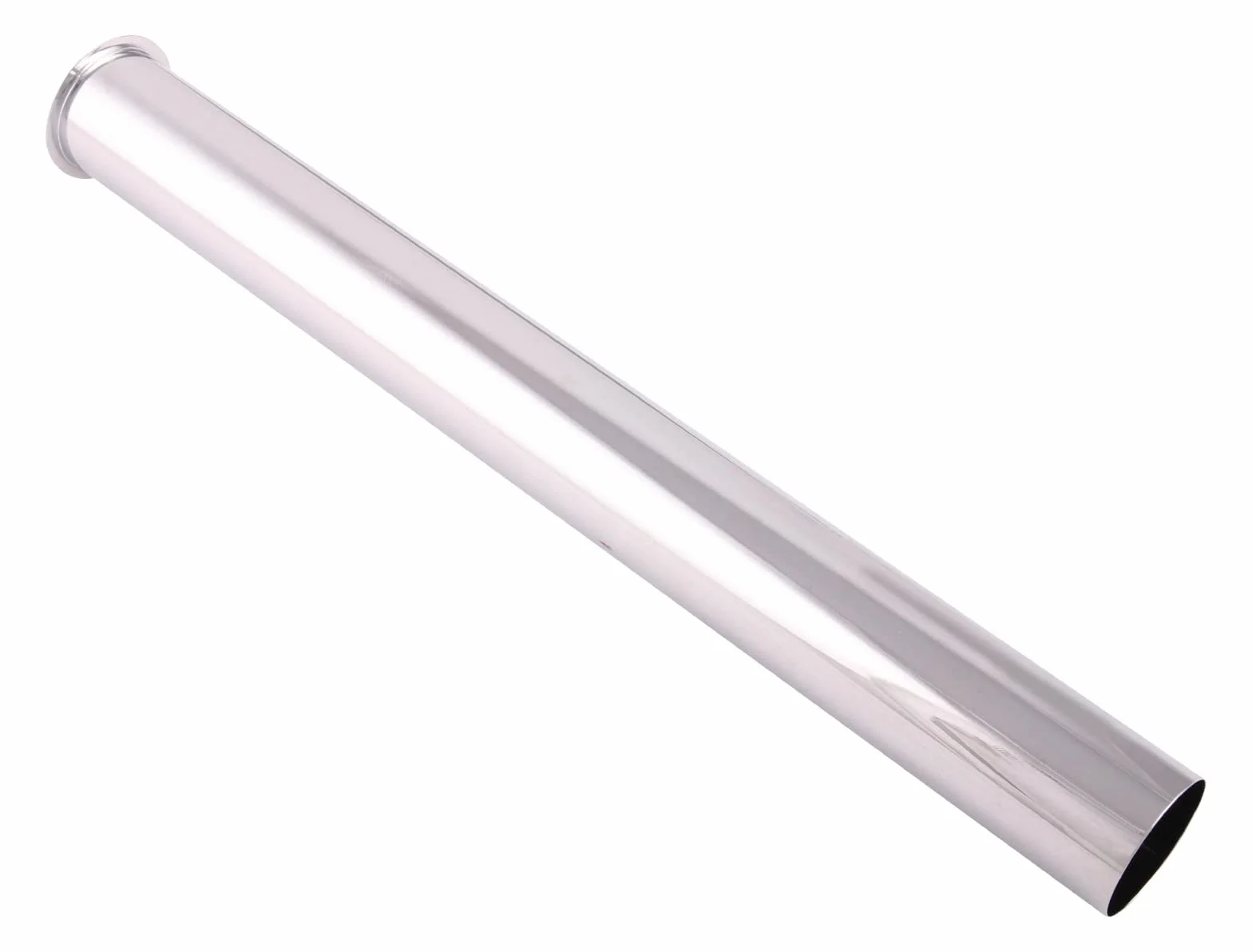 Sanitop-Wingenroth Rura zanurzeniowa do syfonu umywalki, Ø 32 x 300 mm, typ 1 1/4", rura regulacyjna, syfon, z zawiniętą krawędzią, metal, chrom, 22107 8