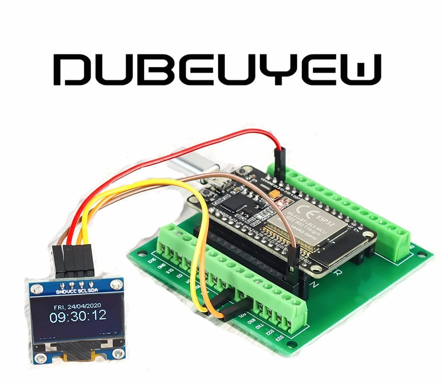 ESP32S ESP32 Płyta rozwojowa 2.4GHz Dual-Mode WiFi+ Bluetooth Dwurdzeniowy procesor mikrokontrolera, z kartą breakout (zestaw kombinacji 30-pinowych)