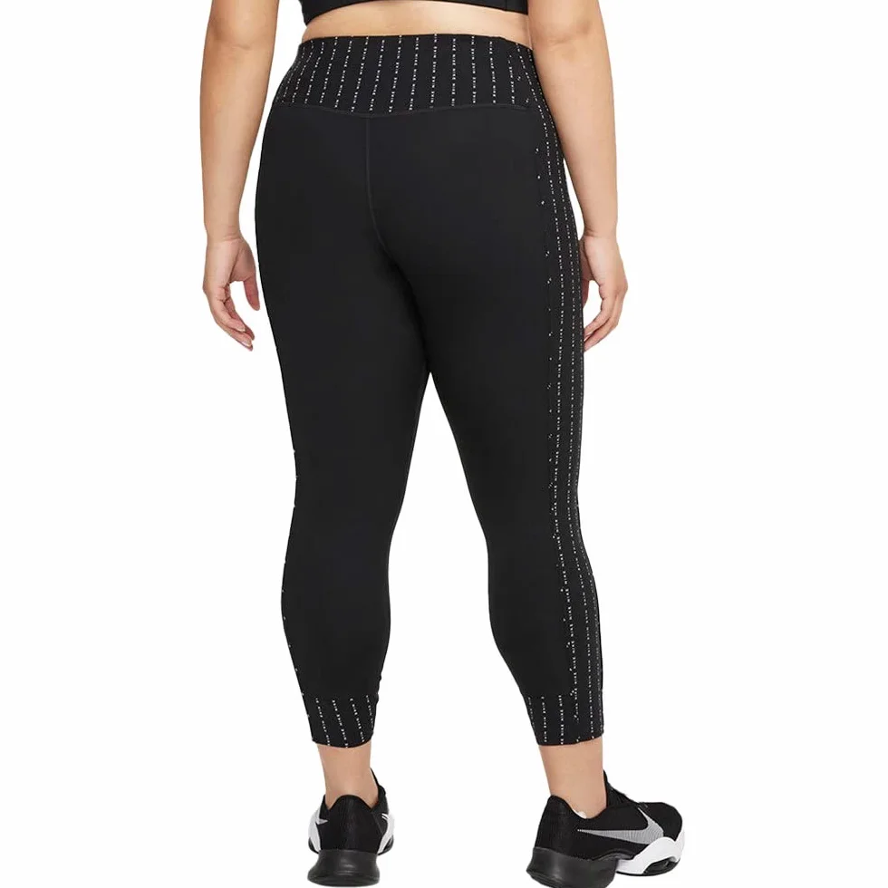 NIKE W NK ONE LX DF ICNCLSH MR 7/8 - Leginsy Kobiety