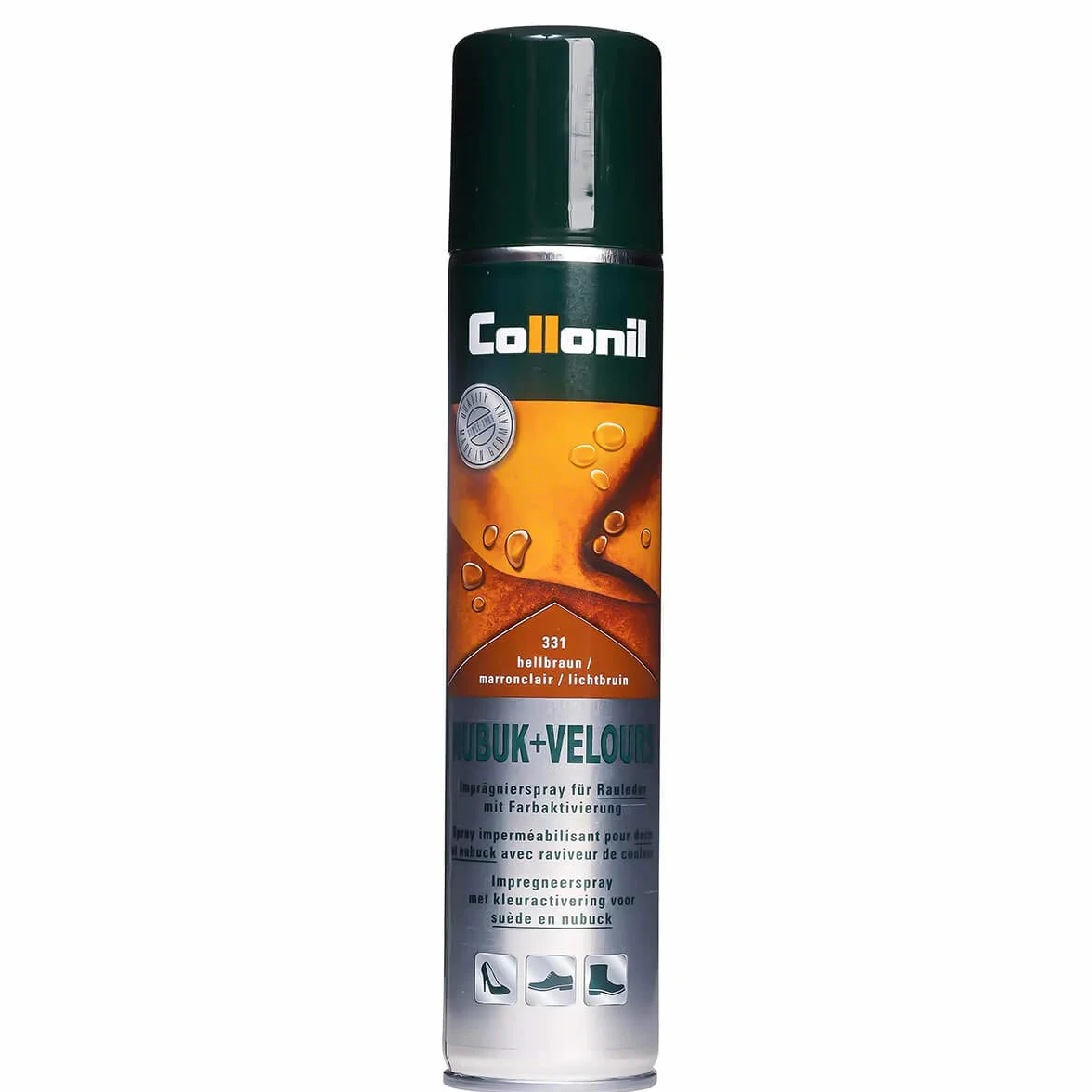 Collonil Nubuk & Velours Spray Pielęgnacyjny 200 ml Jasnobrązowy