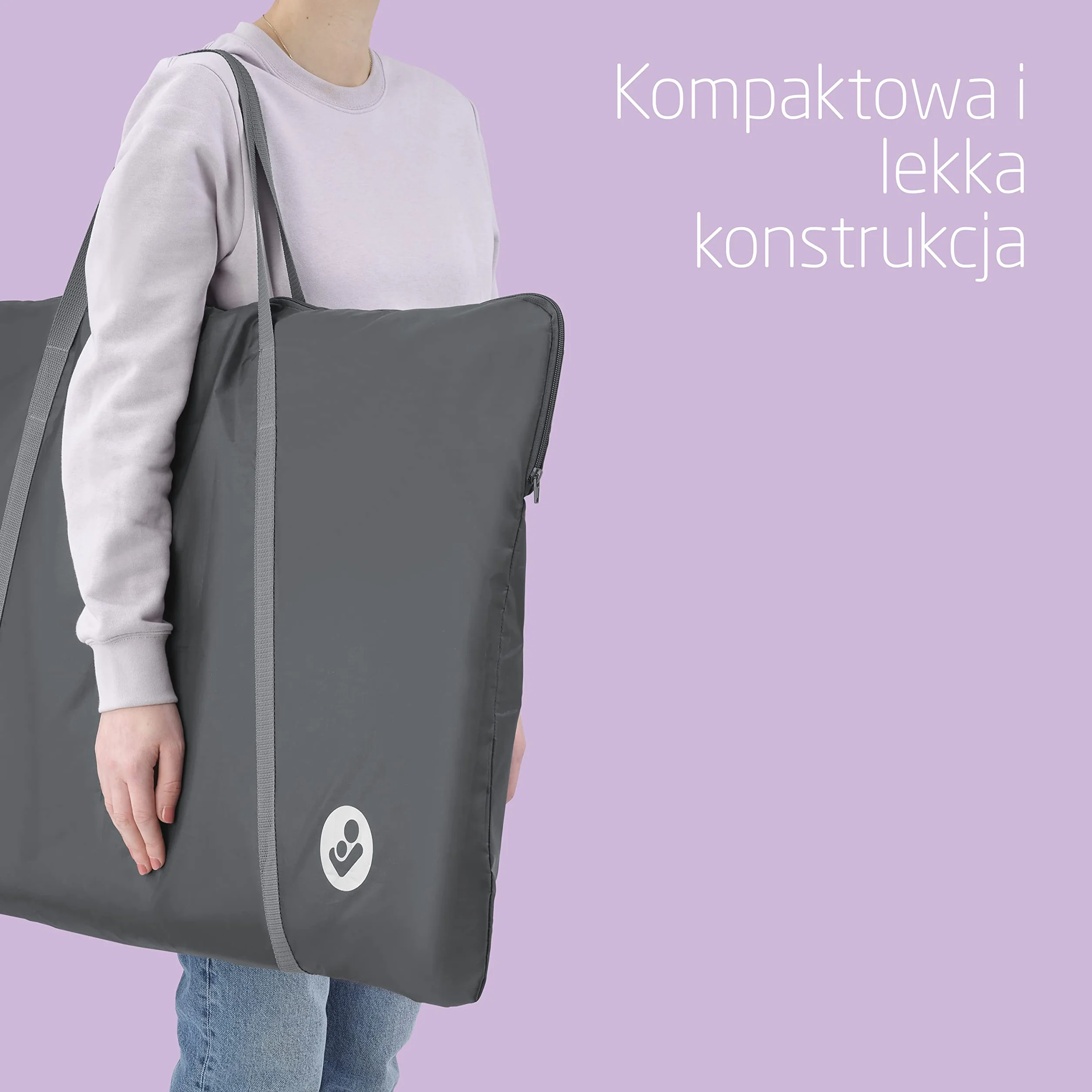 Maxi-Cosi Tori 2 w 1 Łóżeczko dostawne, Kołyska dostawna, kompaktowe składanie, Lekkie, 5 opcji wysokości, Przenośne łóżeczko dostawne z oddychającą siateczką, 0–6 mies, 0–9 kg, Beyond Graphite