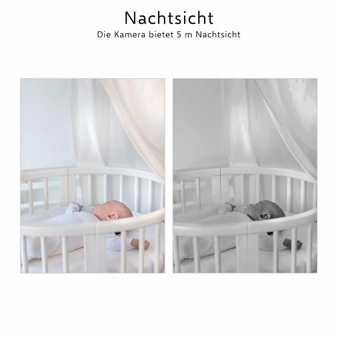 ELRO BC4000 Baby Monitor Royale Full HD niania elektroniczna z ekranem dotykowym 12,7 cm i aplikacją