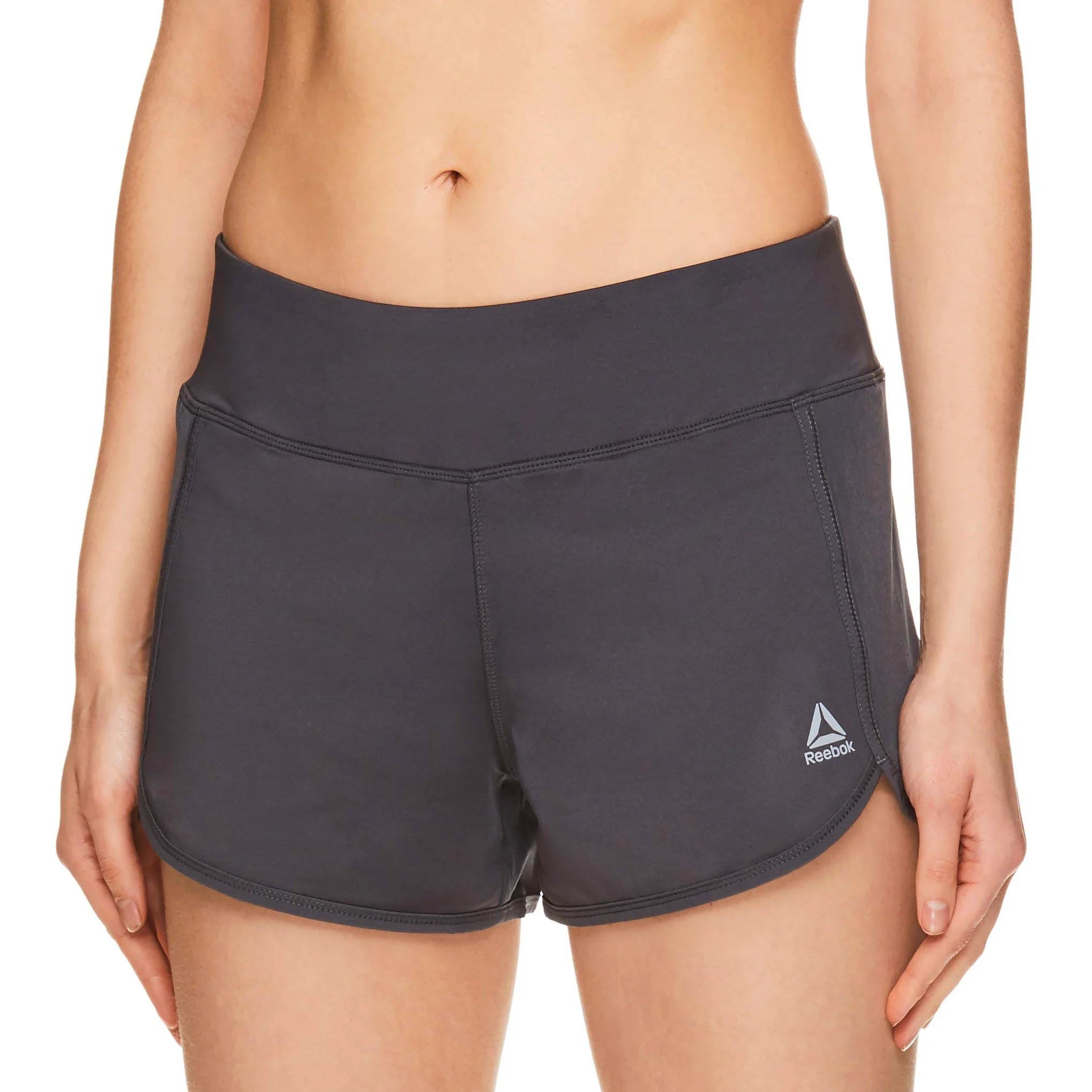 Reebok Damskie spodenki do biegania, luźny krój i średni stan spodenki treningowe z wkładką - 8 cm szew wewnętrzny