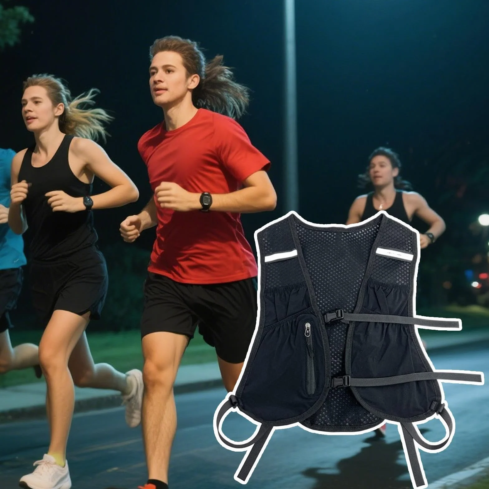 Kamizelka Biegowa Dla M? ?czyzn - Plecak z B?on? Wodn? do Joggingu | Plecako-Kamizelki Do Aktywno?ci Zewn?trz Sport Turystyka Bieganie Trekking Rower Fitness