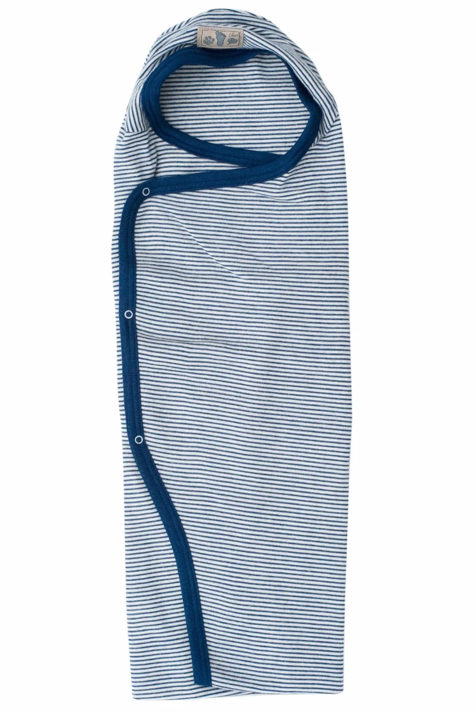 Lilano, Wełniany worek do przewijania dziecka, 70% wełna ekologiczna, 30% jedwab, 210 g/m² (granatowy/naturalny)