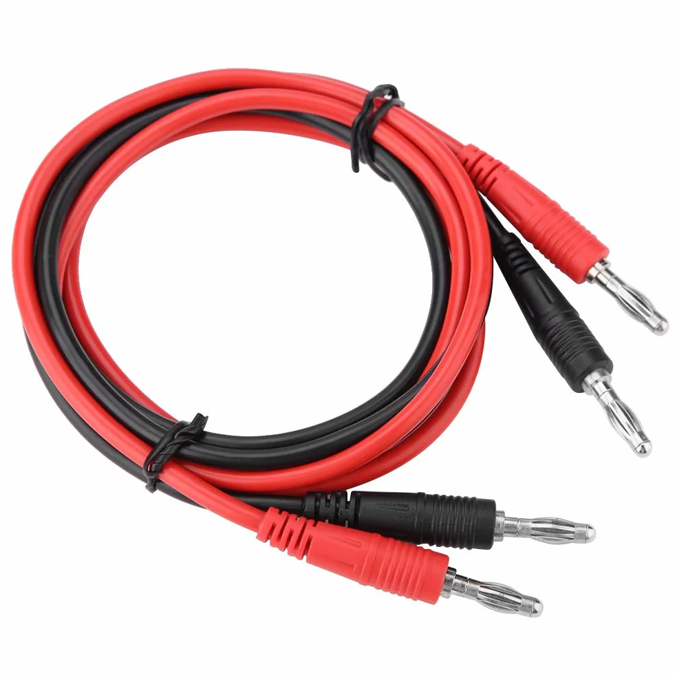Przewody pomiarowe P1041 2 szt. 4mm wtyczka bananowa do wtyku bananowego kabel testowy multimetr 103cm