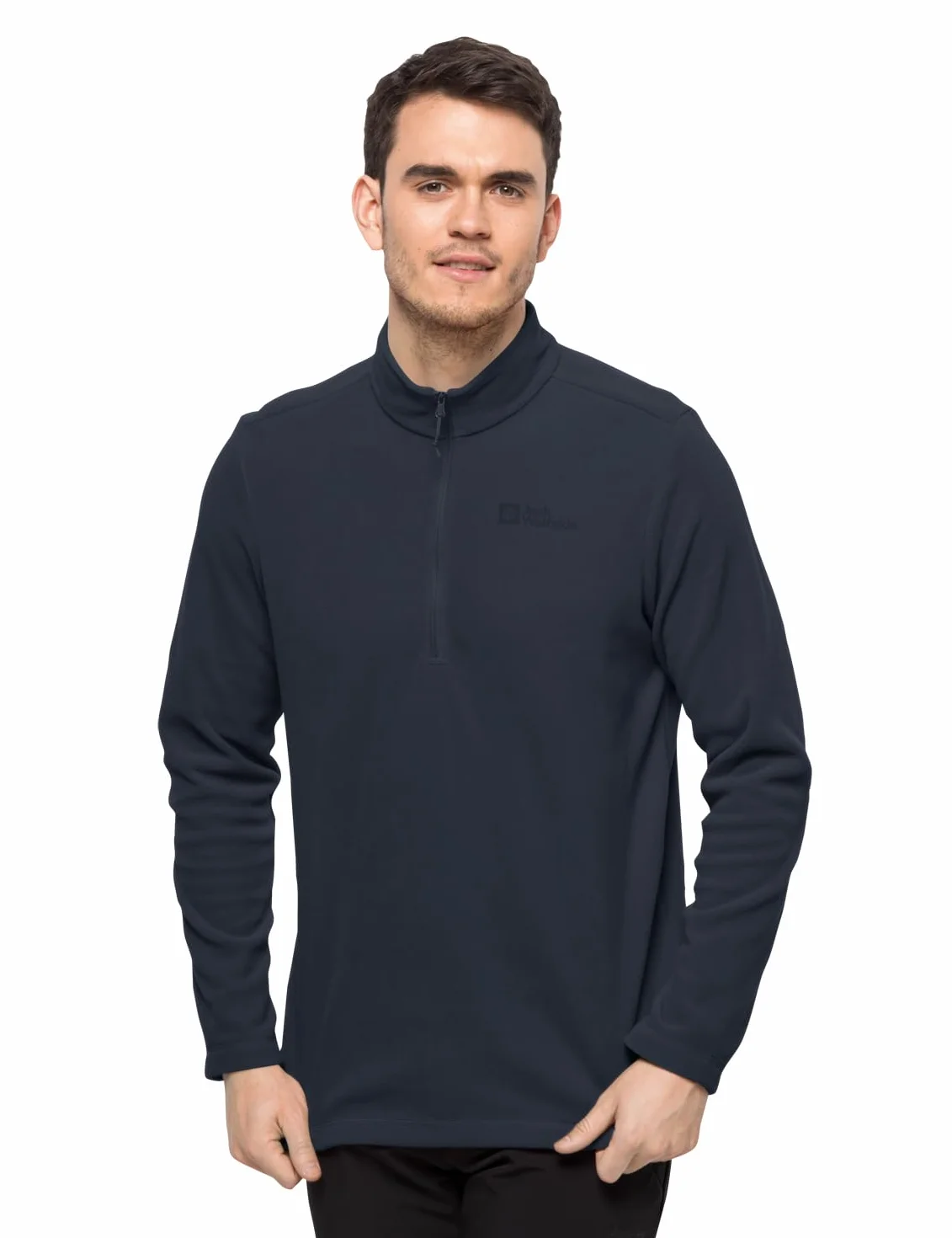 Jack Wolfskin Męski sweter Taunus Hz, niebieski (Night Blue), S