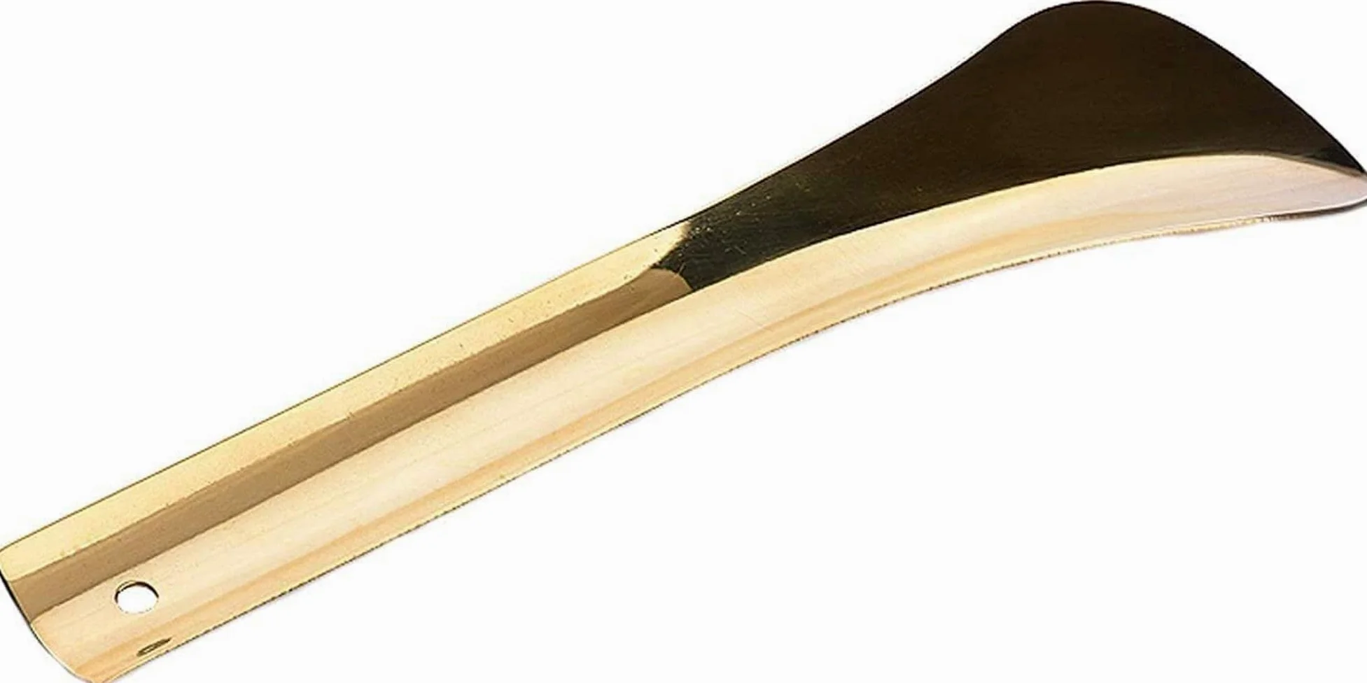 Łyżki do butów Łyżki do butów - Łyżka do butów Małe żółte rogi do butów Metalowe krótkie rogi do butów dla osób w podeszłym wieku Mały dom (buty prezenty) (Złoto 20,8X5 CM)