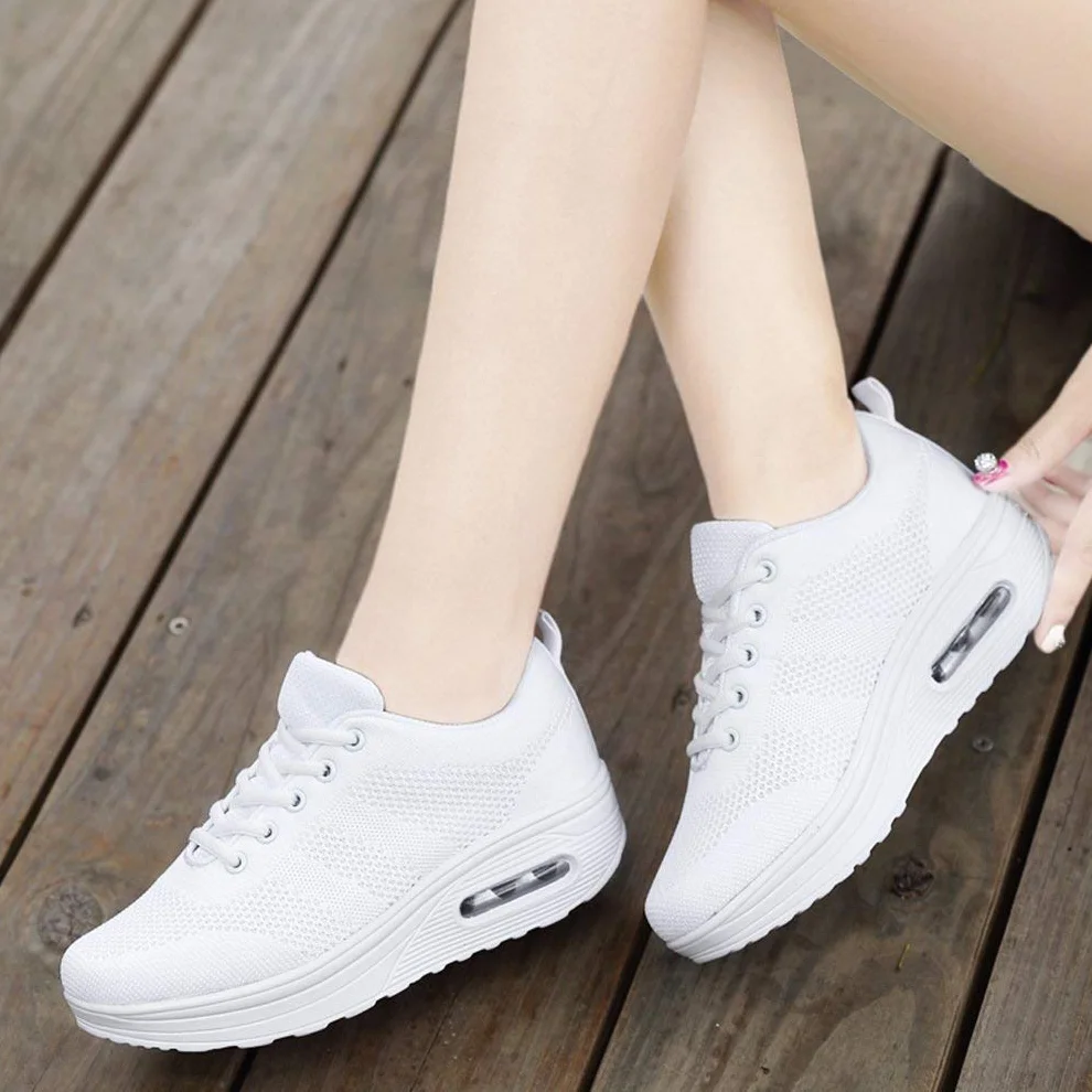 Sisttke Sneakersy damskie do aktywności na świeżym powietrzu, lekkie, oddychające, buty rekreacyjne, buty sportowe z siateczki, buty do biegania po uli
