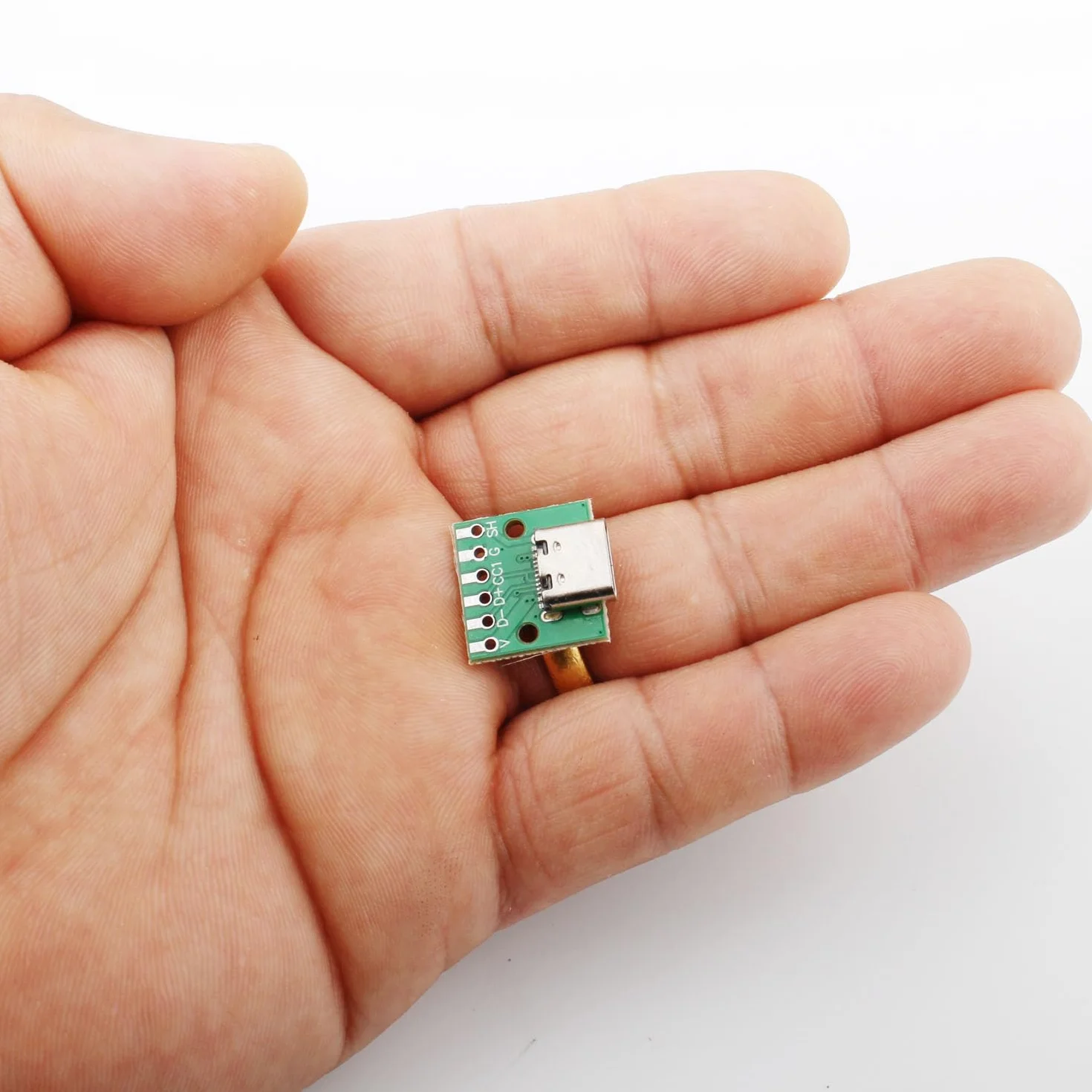 RUNCCI-YUN 10 sztuk adapter USB C na DIP PCB Breakout Board Testboard Tester Gniazdo lutownicze, 2,54 mm Pitch, 16 pinów 3.1 typ C na 6P DIY konwerter