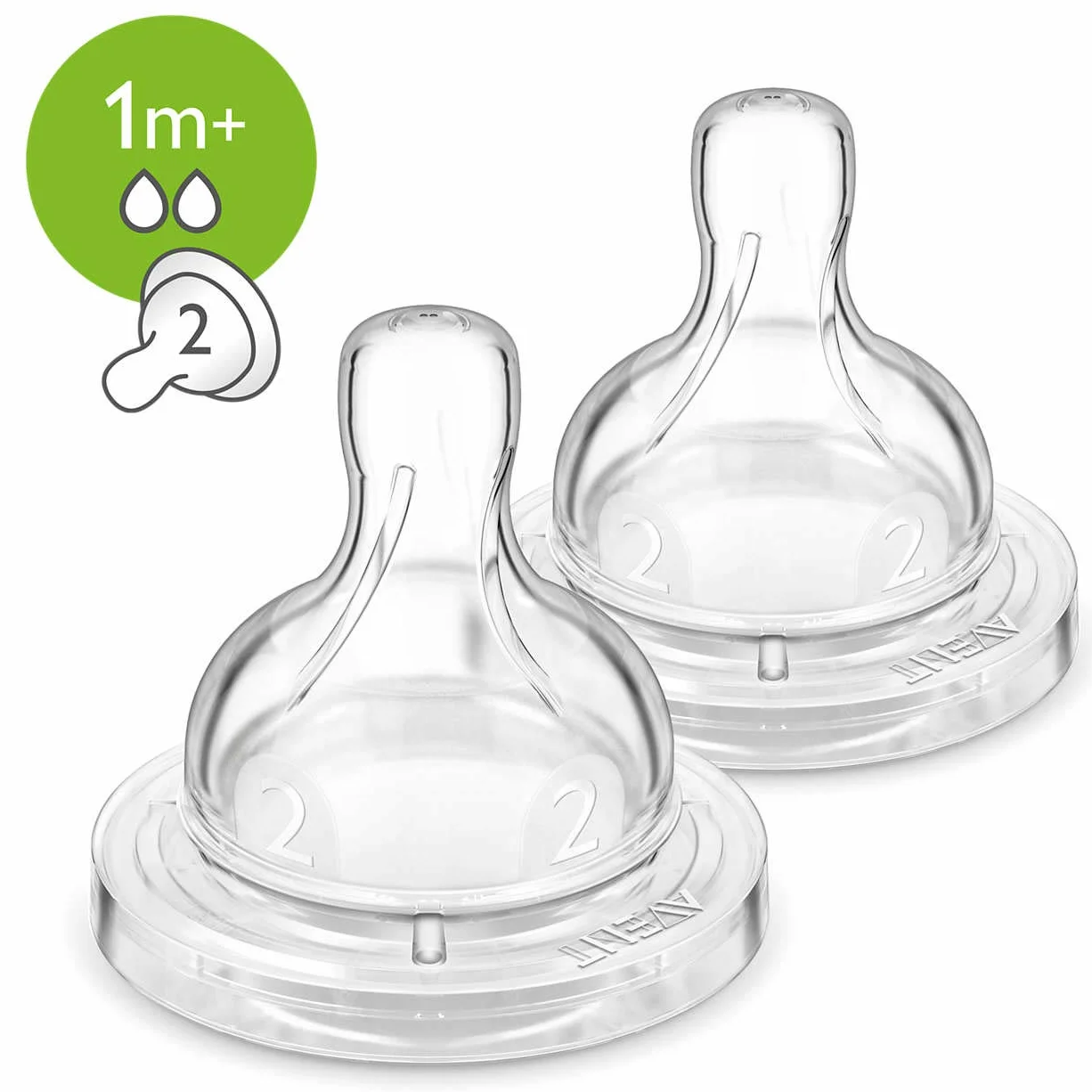 Philips SCF632/27 Smoczek do Butelki, 2 Sztuki, Wielokolorowe