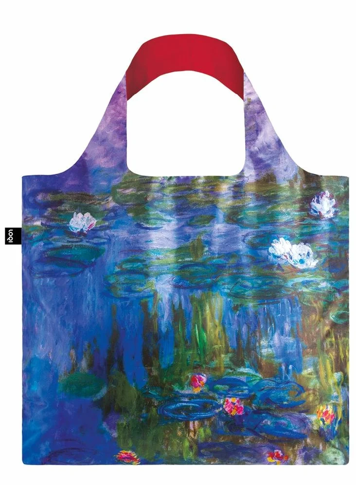 LOQI Muzeum Claude Monet Lilie wodne, torba na ramię 1913, wielobarwny, 50 cm, Płócienna i plażowa torba na ramię