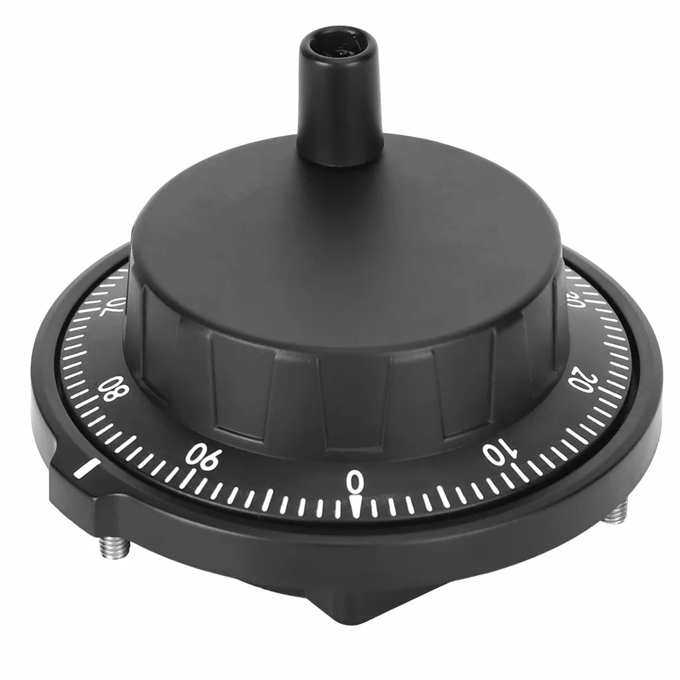 Pokrętło ręczne CNC, kompaktowy ręczny enkoder impulsów z tworzywa sztucznego 80 mm 100PPR dla przemysłu do maszyny CNC