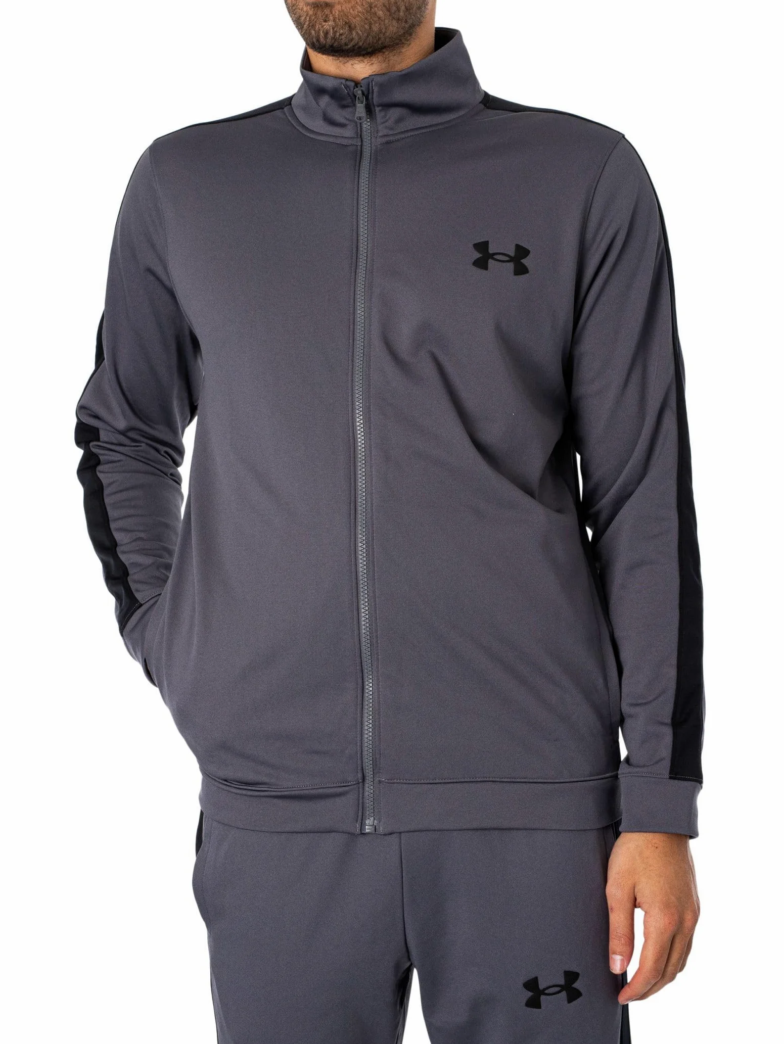 Under Armour Męski Dzianinowy Dres, Pitch Grey/Black