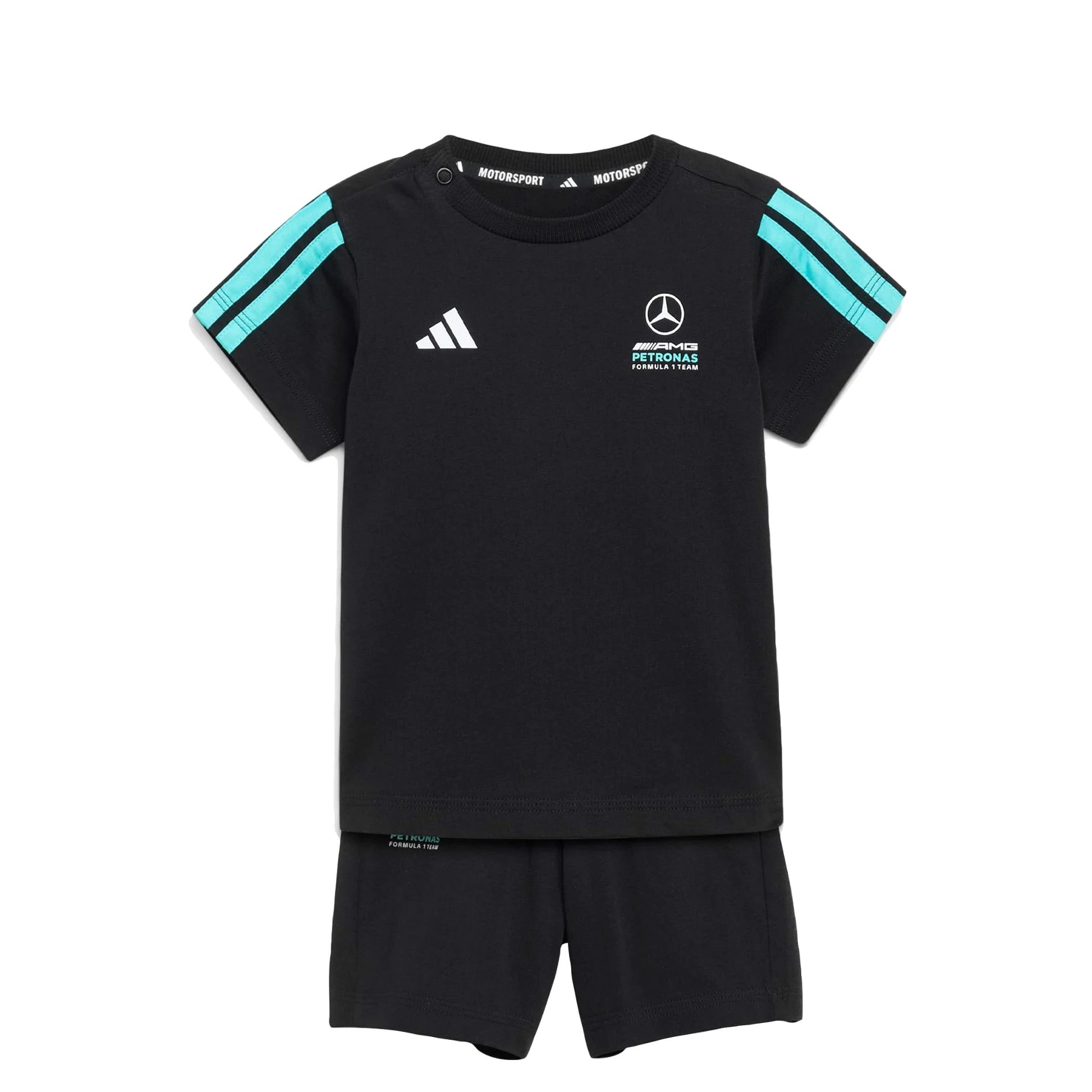 adidas Uniseks - niemowleta Mercedes - Amg Petronas Formula 1 Team Dna Baby Jogger Short Sleeve Track Suit
