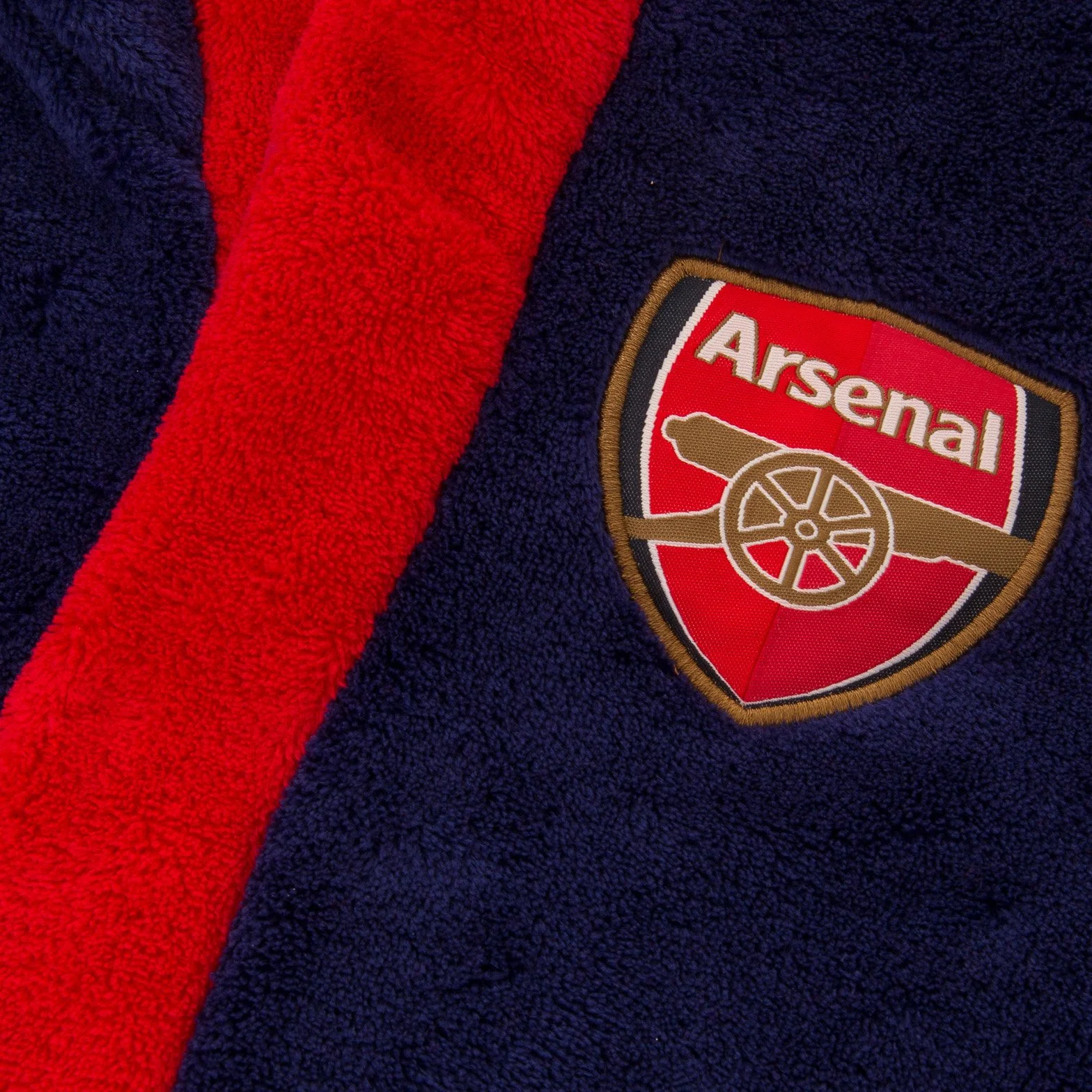 Arsenal F.C. - Szlafrok chłopięcy z kapturem - polarowy - oficjalne gadżety i akcesoria piłkarskie