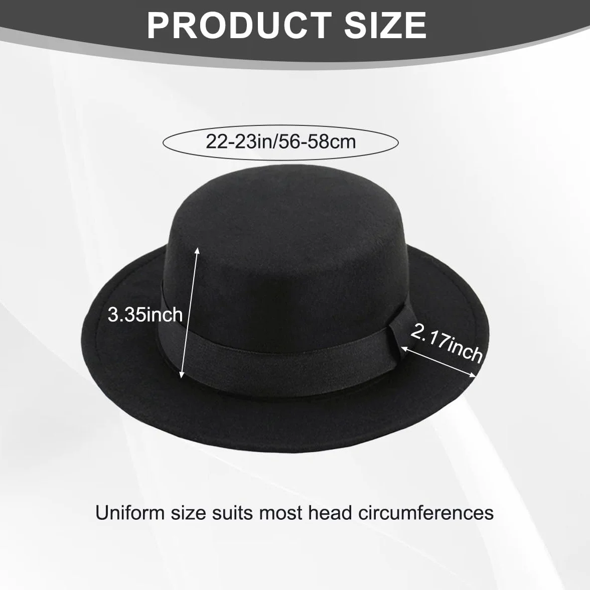Moda czarna klasyczna mieszanka wełny płaski daszek elegancka czapka Fedora styl panama czapka typu melanż kapelusz z paskiem wstążkowym