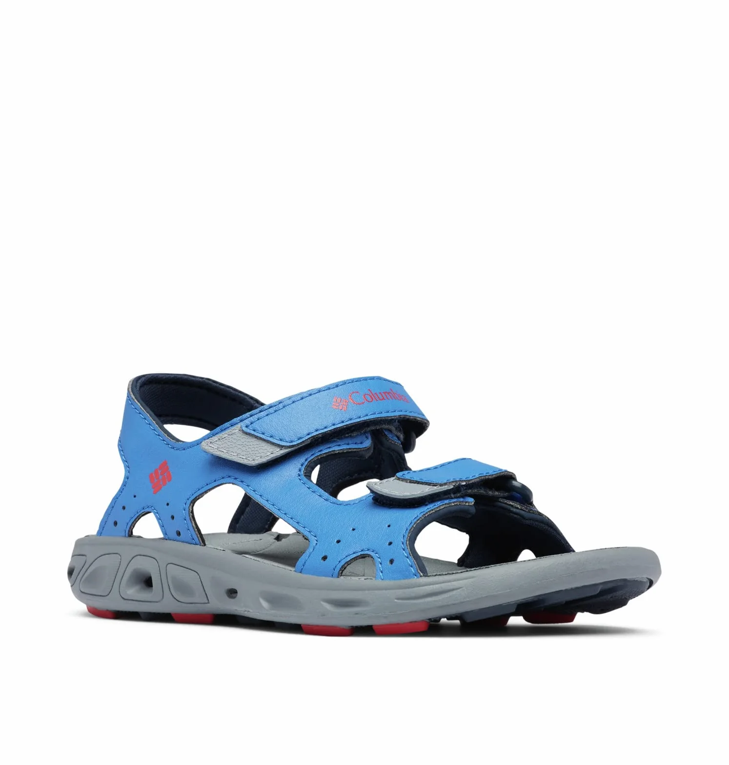 Columbia Childrens Techsun Vent sandały trekkingowe dla dzieci, Niebieski Stormy Blue X Mountain Red, 37 EU