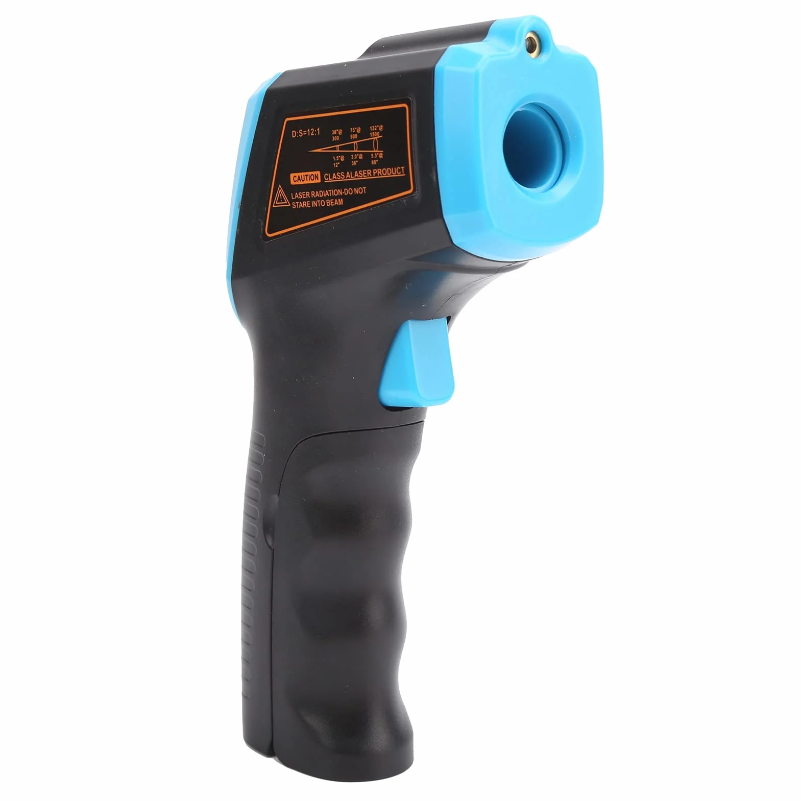 Bezdotykowy cyfrowy termometr na podczerwień Pistolet termiczny Gm320S Ręczny pistolet termiczny z wyświetlaczem LCD -50 600 do 600 (niebieski), termometr na podczerwień i