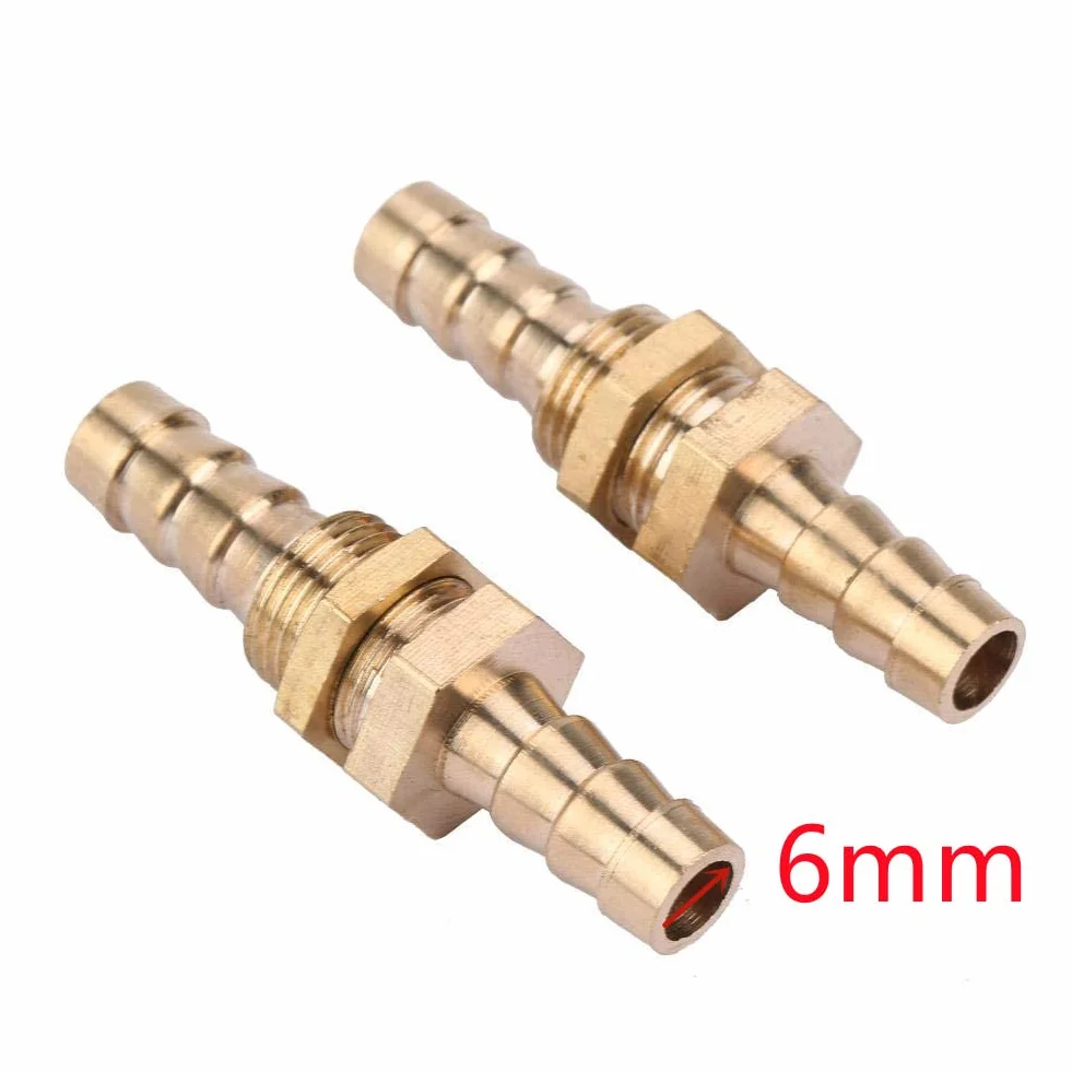 2 sztuki tulejek do węża mosiężnego złączka śrubowa do rur złączka przyłączeniowa adapter do rur (6 mm)