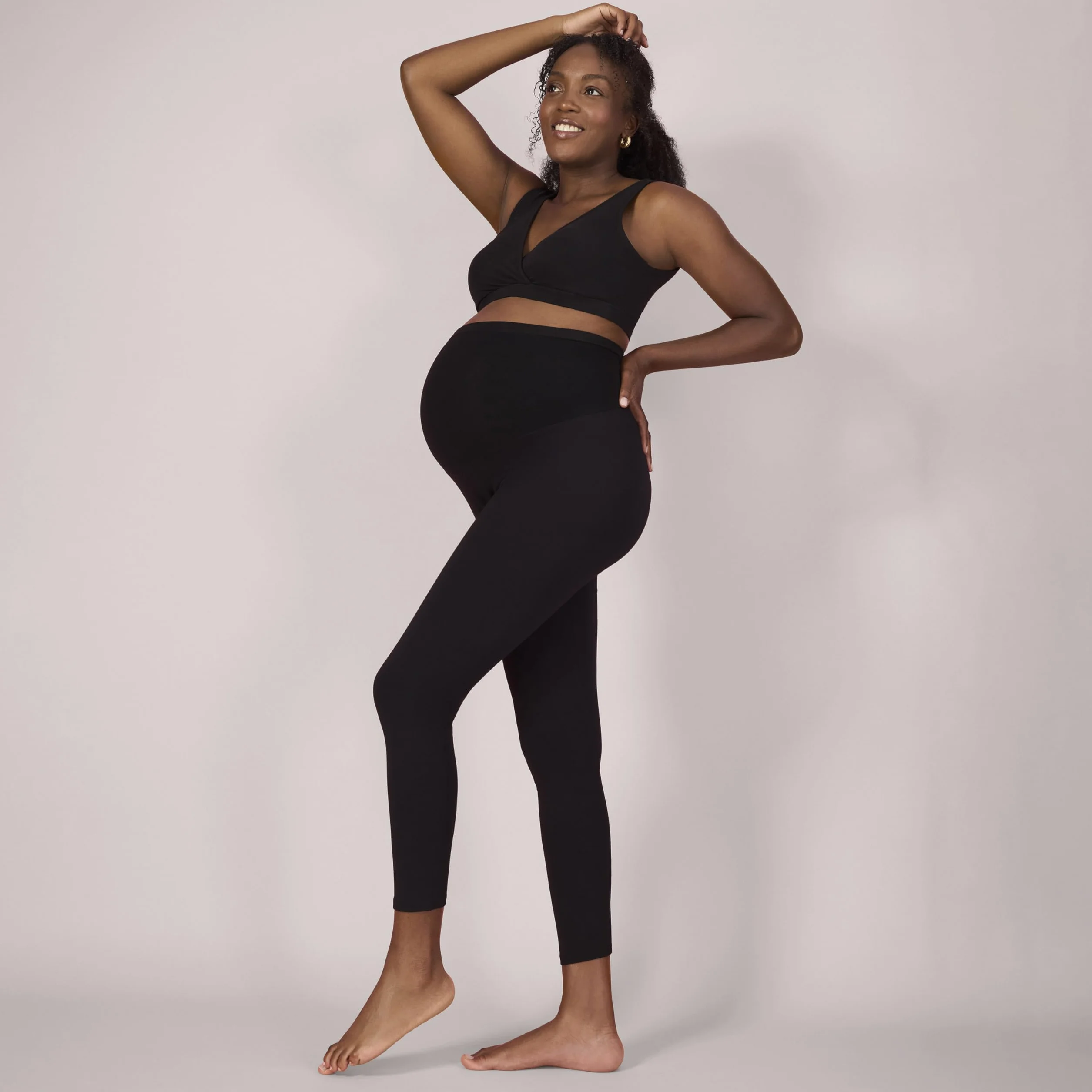 Motherhood Maternity Legginsy Z Tajnym Dopasowaniem, Rozciągliwe, Pełna Długość - Leginsy Kobiety