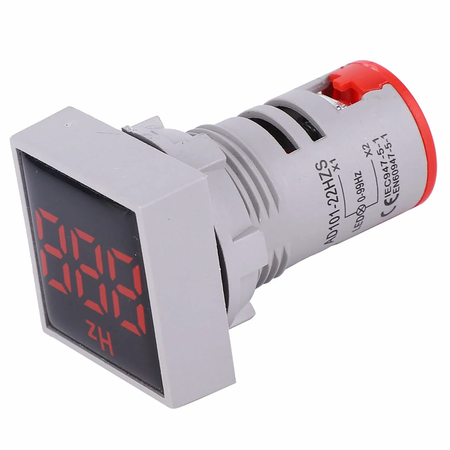 Wskaźnik Częstotliwości AC 100~380V 20~75Hz Kwadratowy Wyświetlacz Cyfrowy Wskaźnik LED Wskaźnik Częstotliwości Urządzenie do Pomiaru Częstotliwości Urządzenie do Testowania