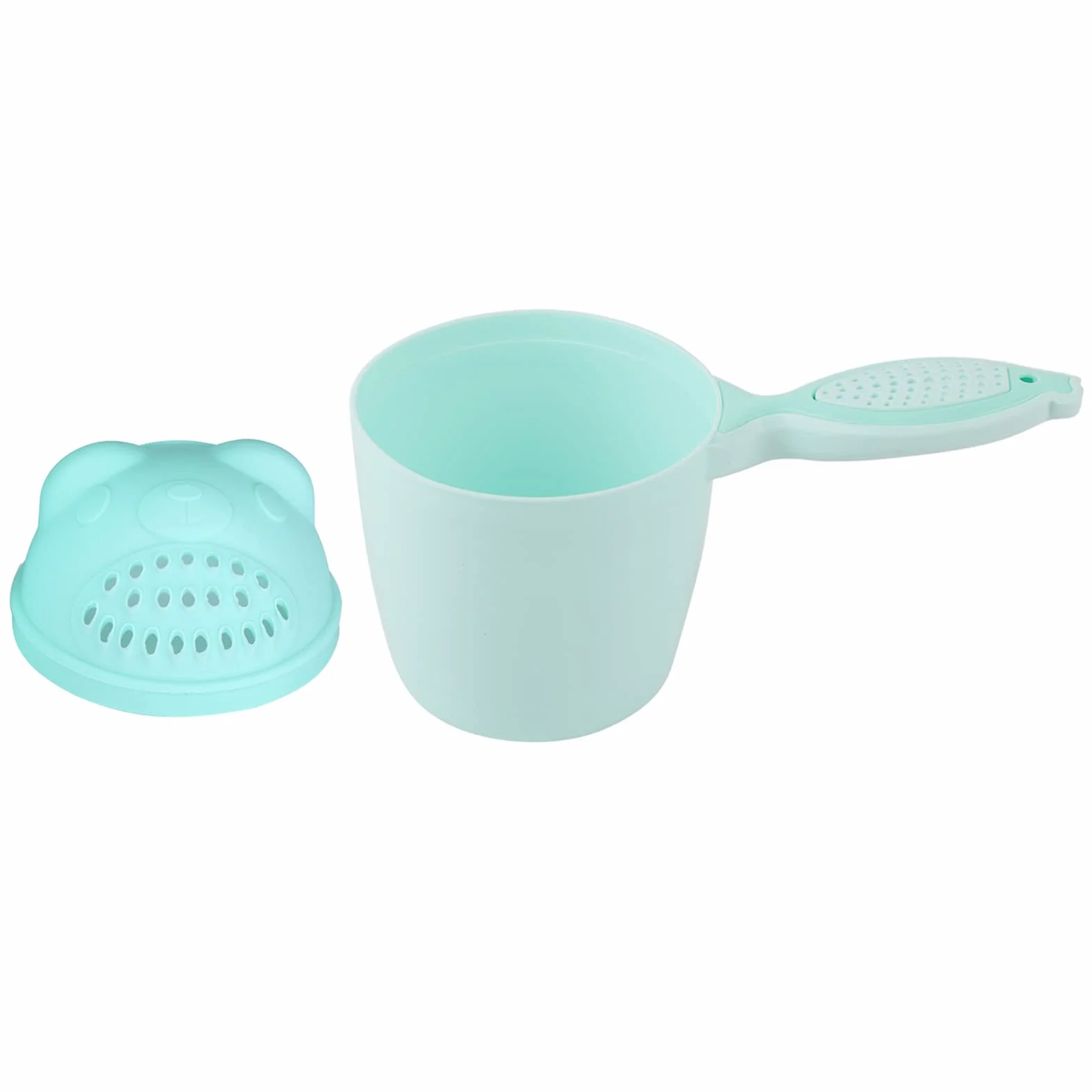Kubek do Płukania Kąpieli Kubek do Szamponu dla Niemowląt Cute Kid Wash Hair Bathing Flusher Protection Eye (zielony) (Zielony)