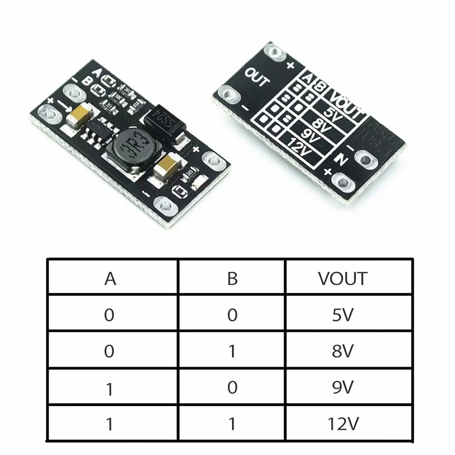 12 szt. wielofunkcyjny moduł ładowania baterii litowej typu "zrób to sam", 3,7 V na 5 V, 8 V, 9 V, 12 V, przetwornik Step-Up Board z wyświetlaczem LED