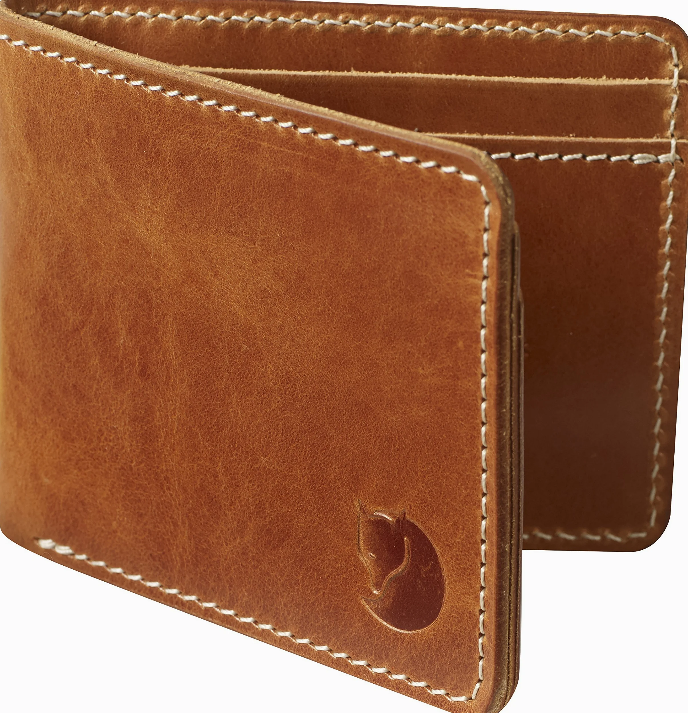 Fjallraven Portfel Ovik, skórzany koniak