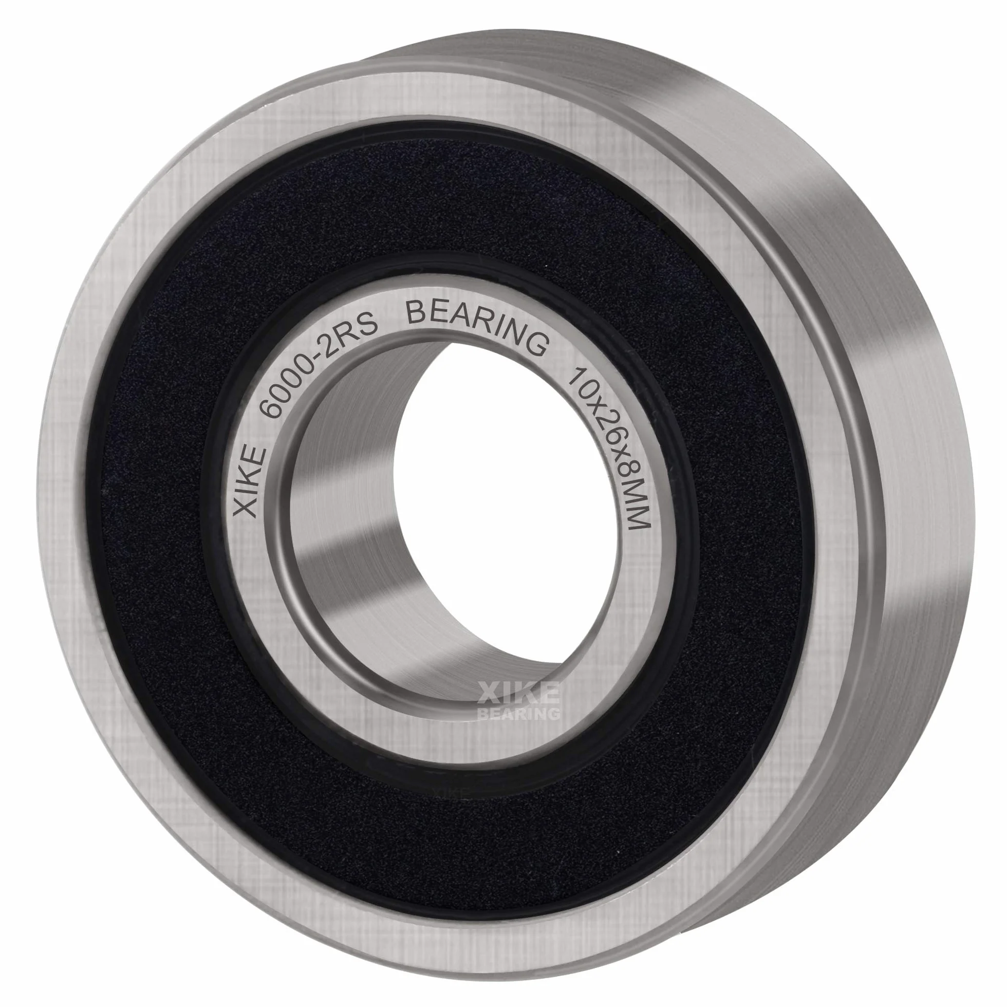 XiKe 2 szt 6000-2RS Łożyska kulkowe 10x26x8mm Gumowe uszczelnione 6000RS Stal chromowa łożyska kulkowe zwykłe.