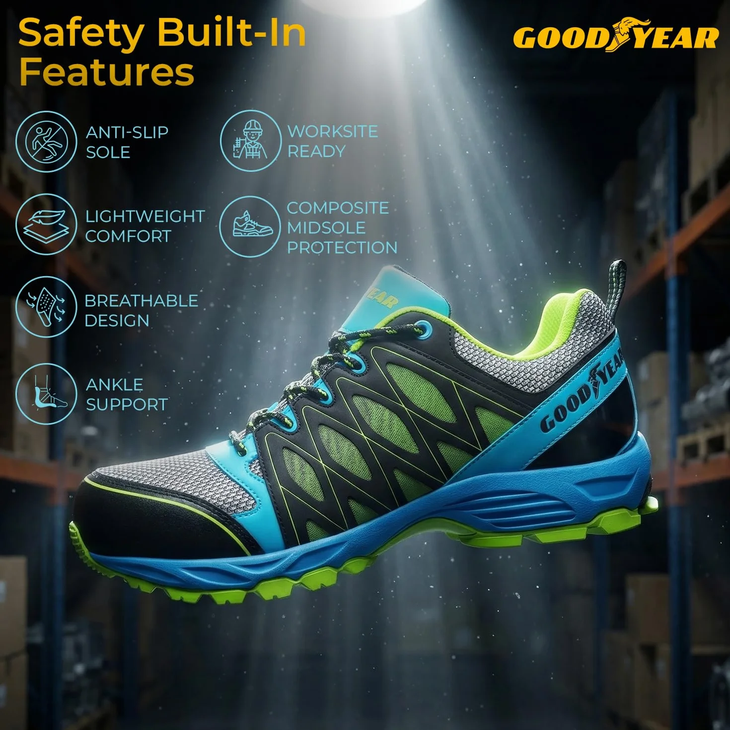GOODYEAR buty ochronne męskie 45 EU Mehrfarbig Multicoloured 1