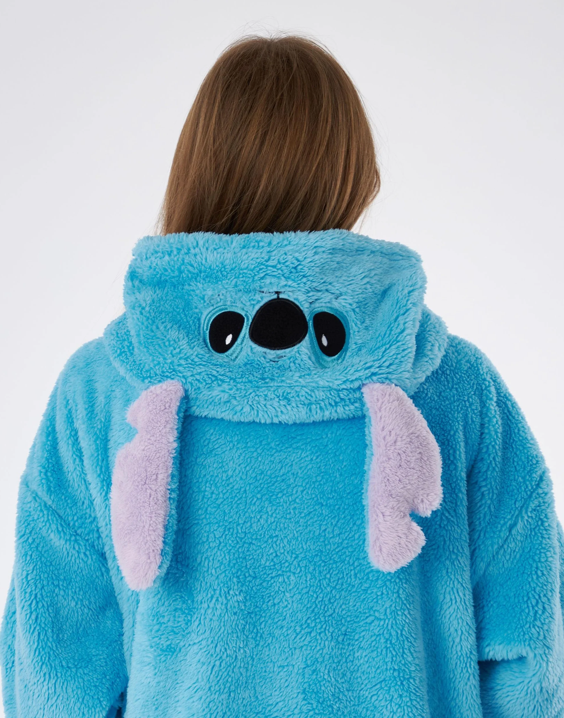 Disney Lilo & Stitch Przenośny koc Bluza z kapturem Ciężki sweter niebieski dla dzieci