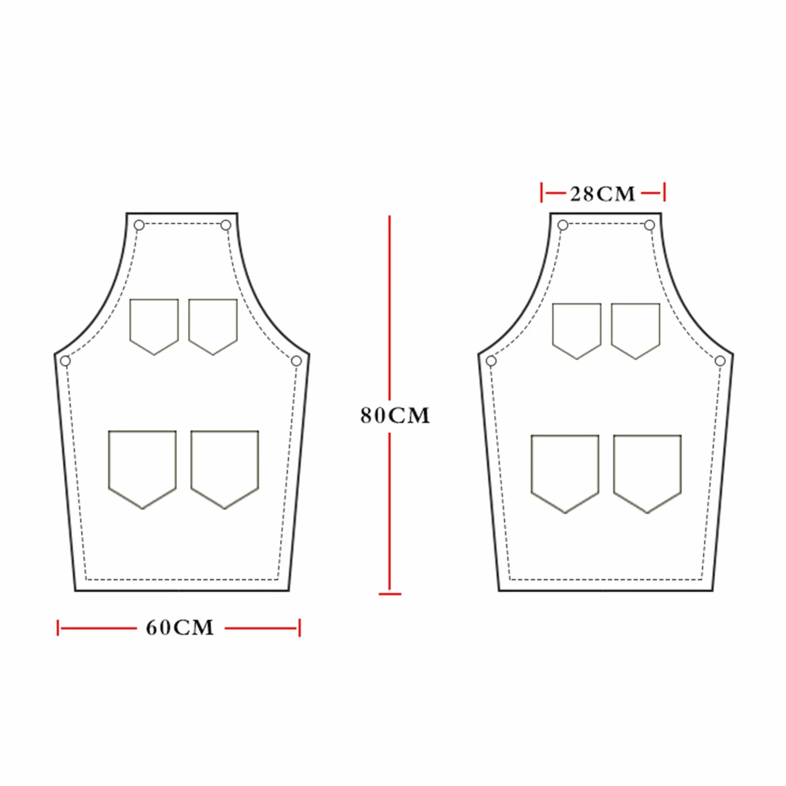 Fartuch szefa kuchni ， Fartuch Denim Bib Fartuch warsztatowy, fartuch narzędziowy, fartuch ciesielski, fartuch roboczy z wytrzymałego płótna warsztatowego, fartuch spawalniczy