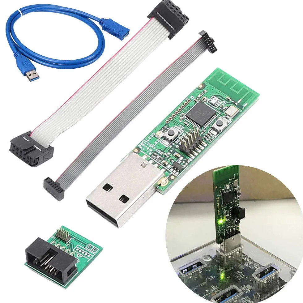 Moduł analizatora CC2531 Zigbee bezprzewodowy Sniffer Packet Protokół USB Interfejs przechwytywania dongle pakiet pobierający + kabel przedłużający USB