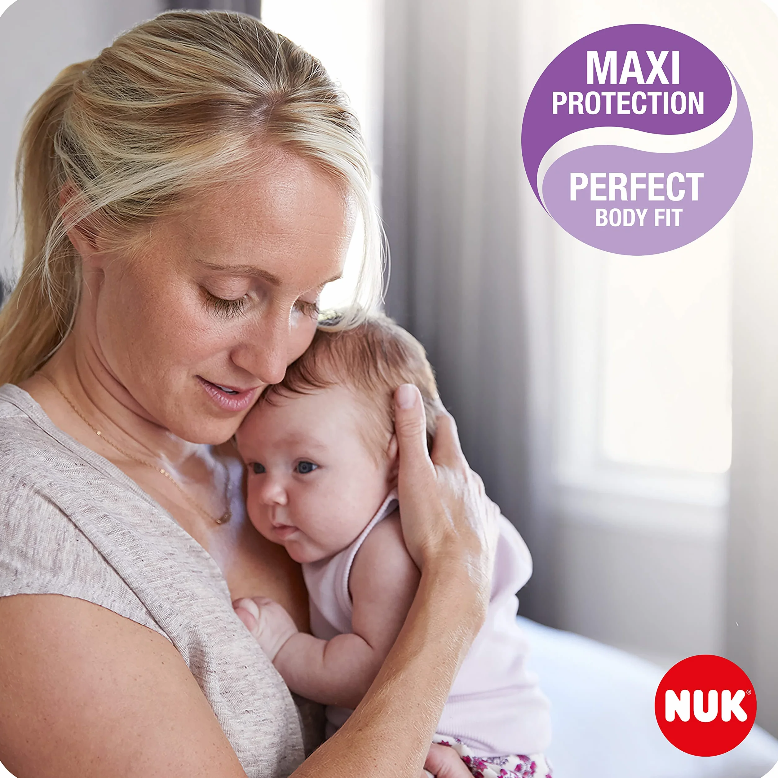 NUK High Performance Disposable Breast Pads, Nursing Pads for Breastfeeding, 30 Count