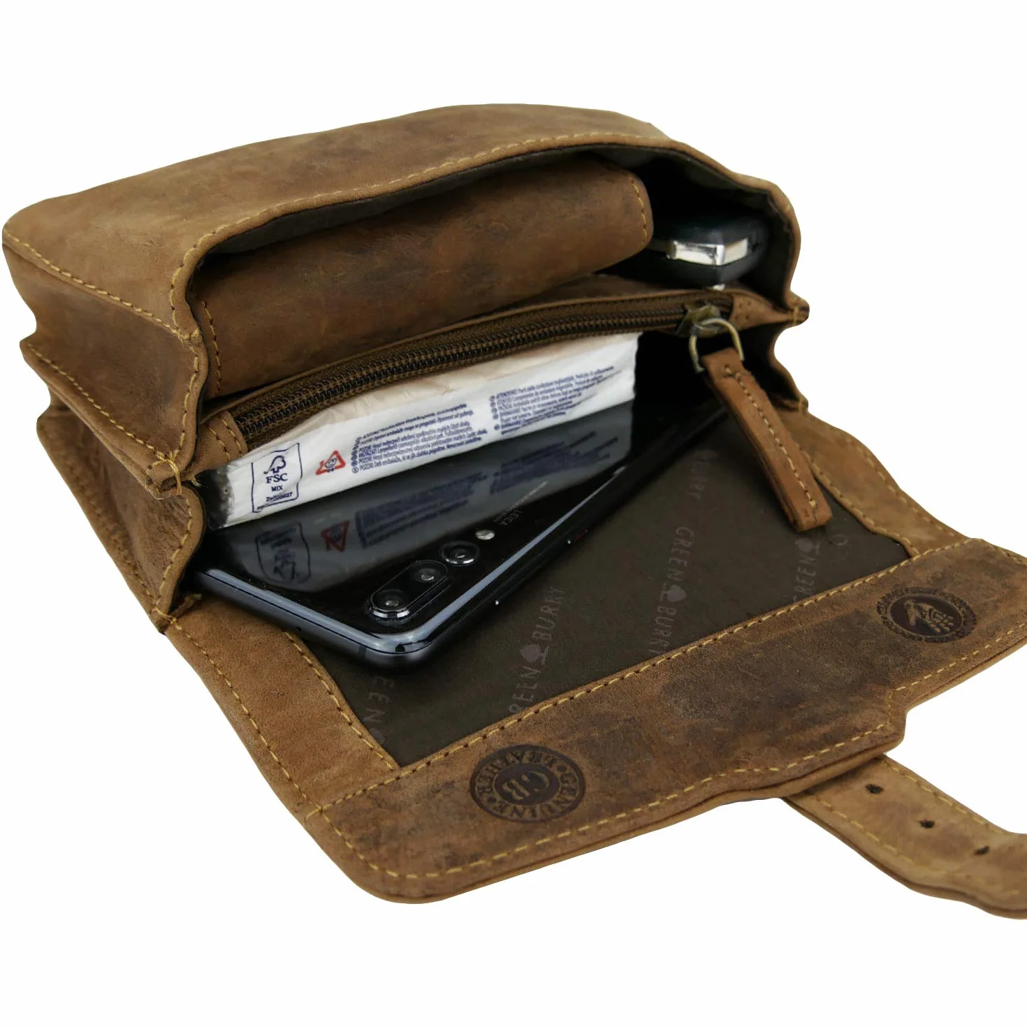 Greenburry Vintage torba skórzana na pasek 1755M-25