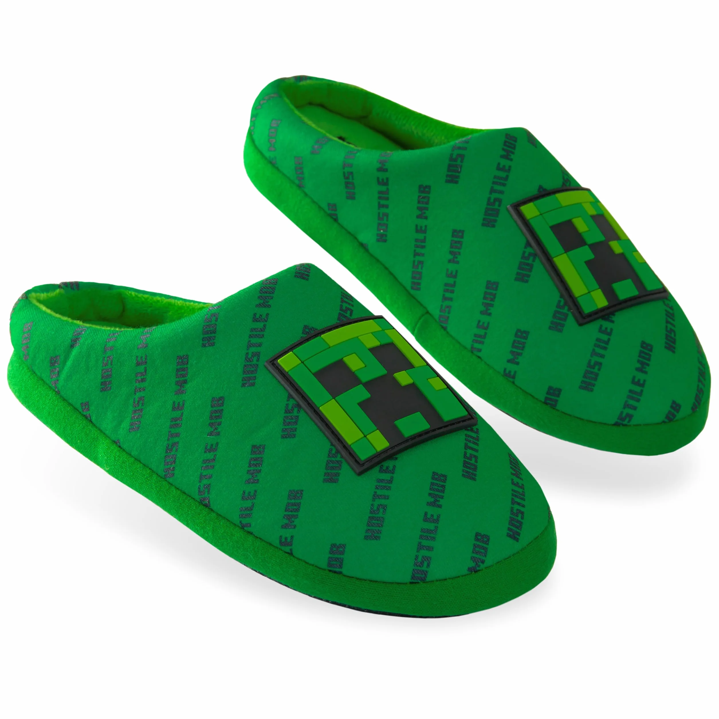 Minecraft Kapcie dziecięce domowe 3D Creeper
