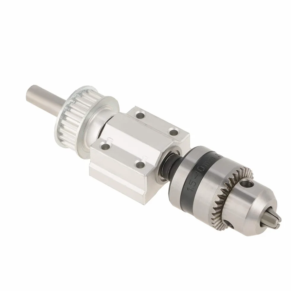 0. 005 mm Unpowered Spindle Tokarka Prasa Silnik Chuck Wiertarka Wrzeciono Mini Rozmiar Wysoka precyzja do wiertarki stołowej DIY wiertarki Narzędzia ręczne