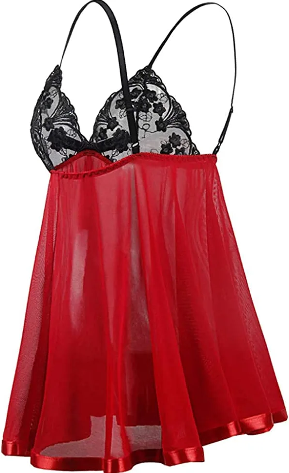 Kobiety Koronkowa bielizna Babydoll Seksowna koszulka Bielizna Seksowne damskie gorsety; Gorsety Damskie Koronkowa Seksowna Bielizna Kalesony Koszula nocna Spódnica Piżamy Bielizna Set77 (Ko