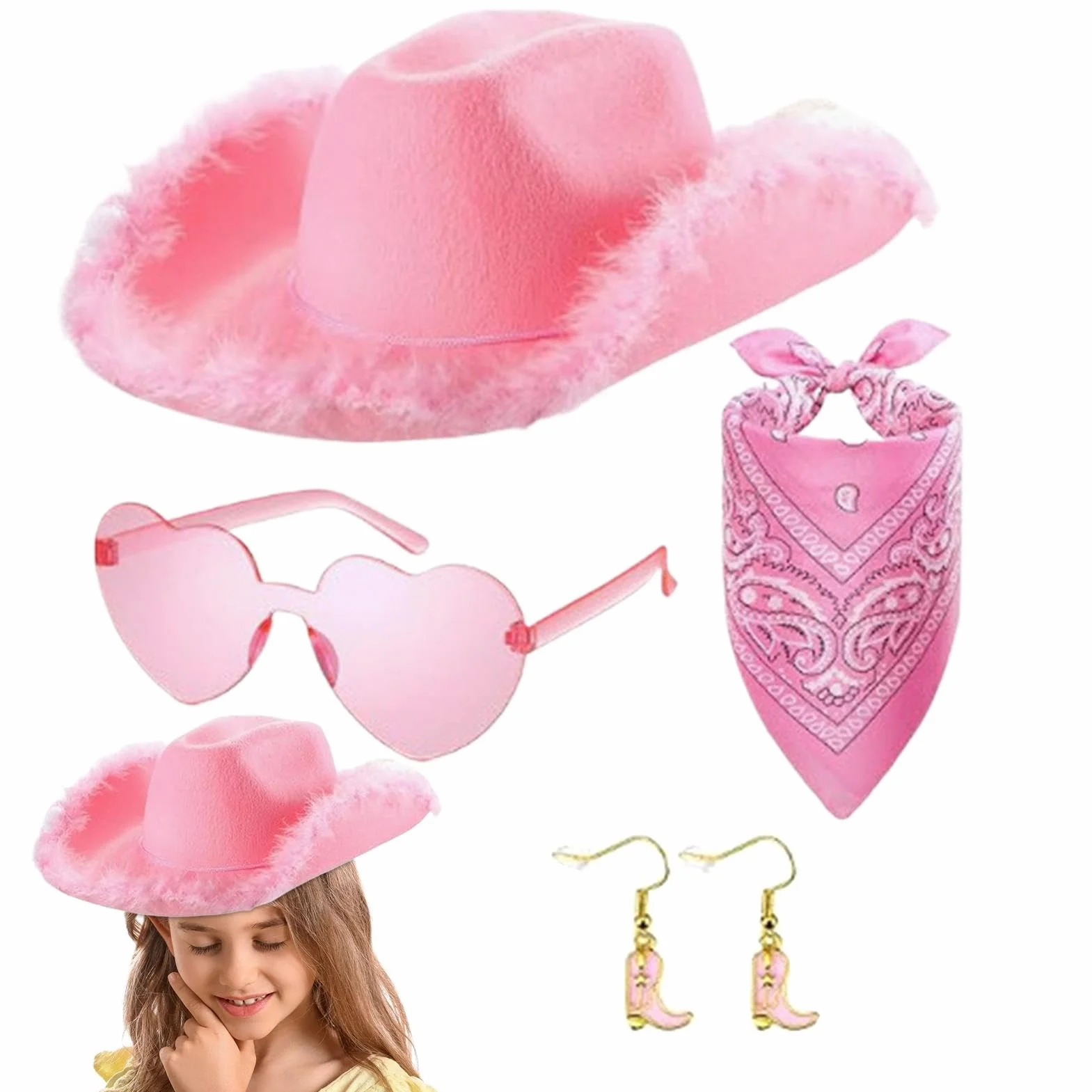 Pink Costume Cowboy Hat, 4X Cowboy Pink Hat, Costume Cowboy Hat For Women, Cowgirl Hat For Women, Role Play Cowboy Hat, Pink Cowgirl Hat, Women’s Cowboy Hat For Festivals, Country Concert Cowboy Hat,